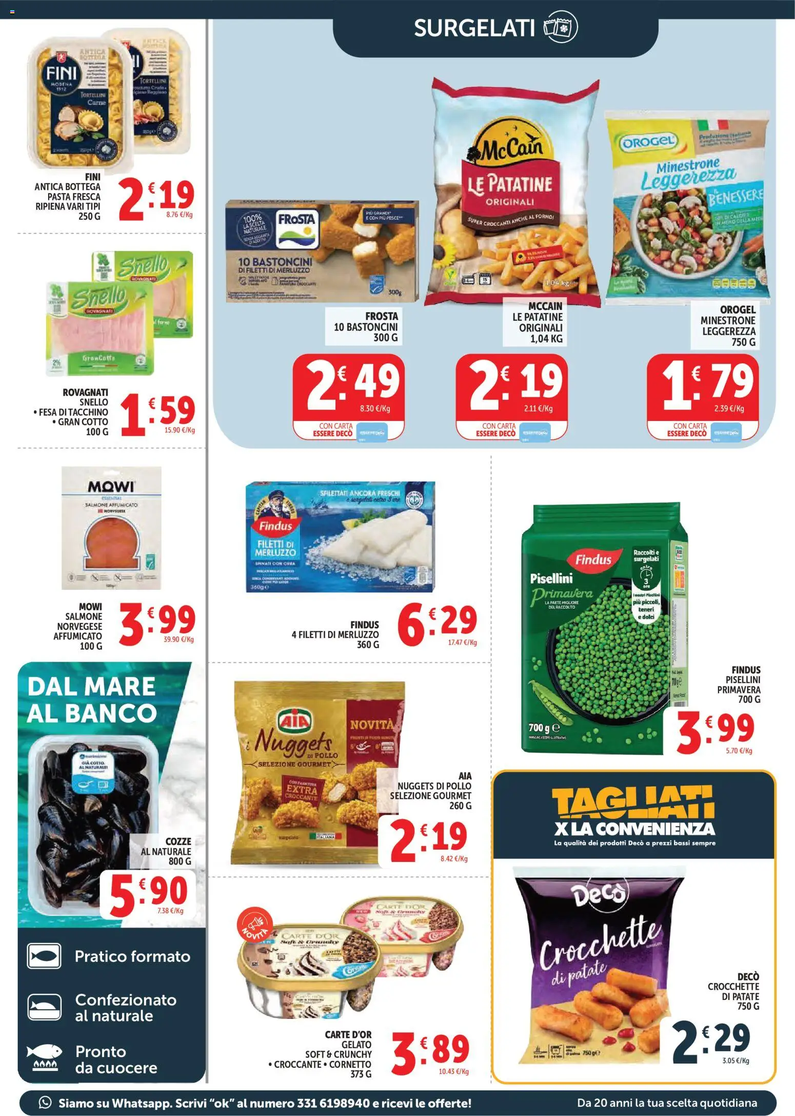 Volantino Decò del 19.03.2026 | Pagina: 9 | Prodotti: Patatine, Gelato, Patate, Forno