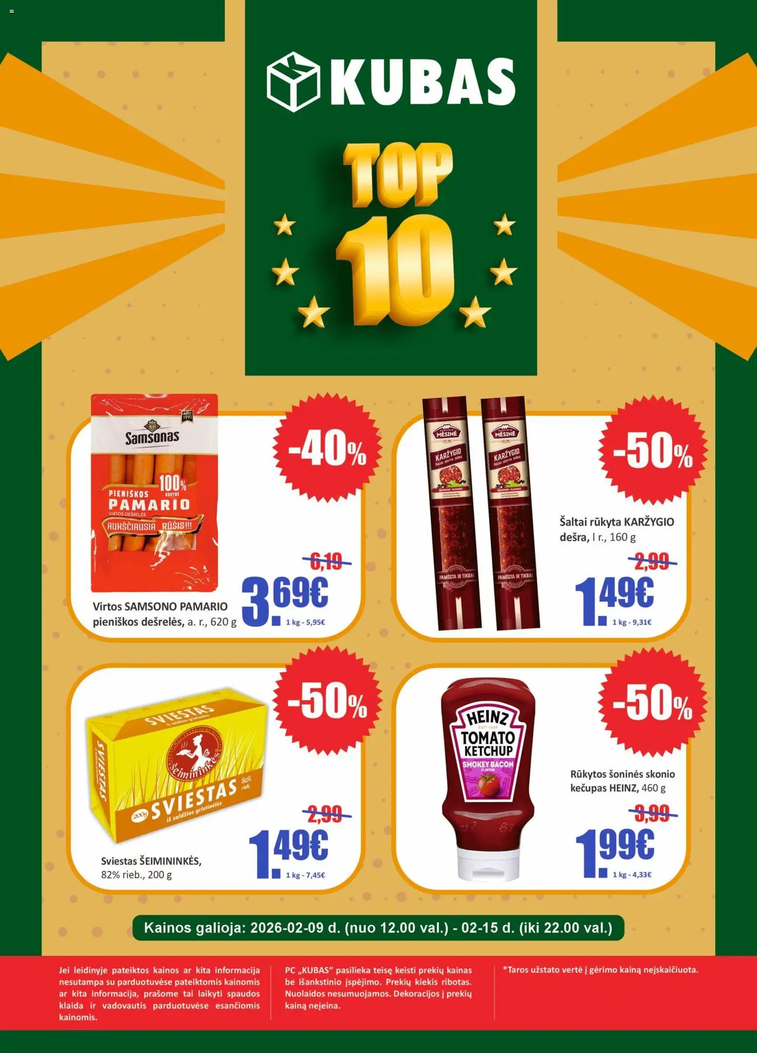 Kubas akcijos nuo 09.02.2026 | Puslapis: 1