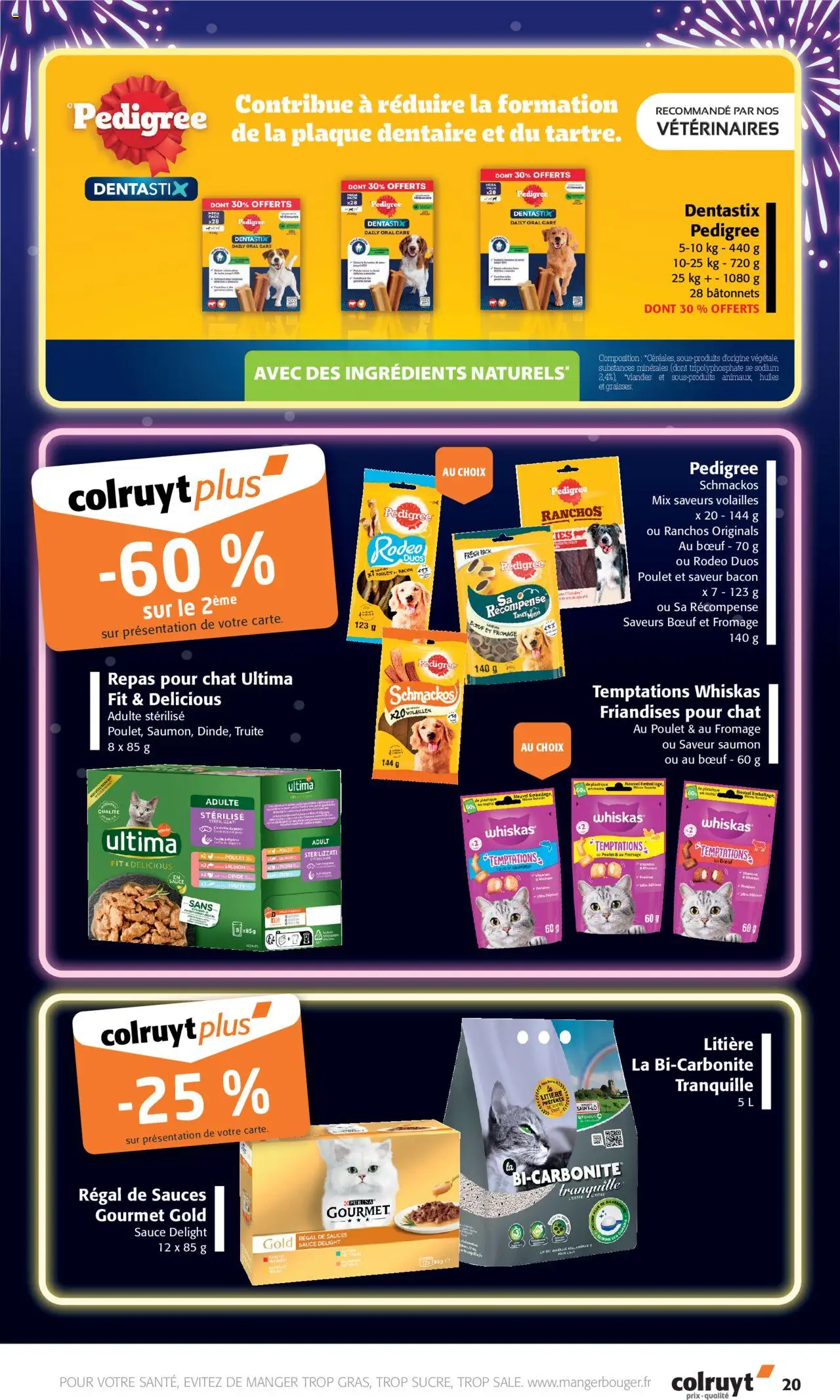 {H1} | Page: 20 | Produits: Litière, Fromage, Saumon
