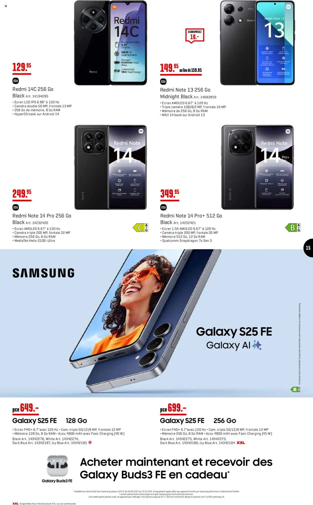 Interdiscount Aktionen Brand Love FR – gültig ab 08.09.2025 | Seite: 15 | Produkte: Samsung