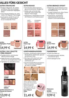 AVON Katalog Dezember 2025 ab 01.12.2025 gültig | Seite: 86 | Produkte: Coral, Puder, Finish, Highlighter