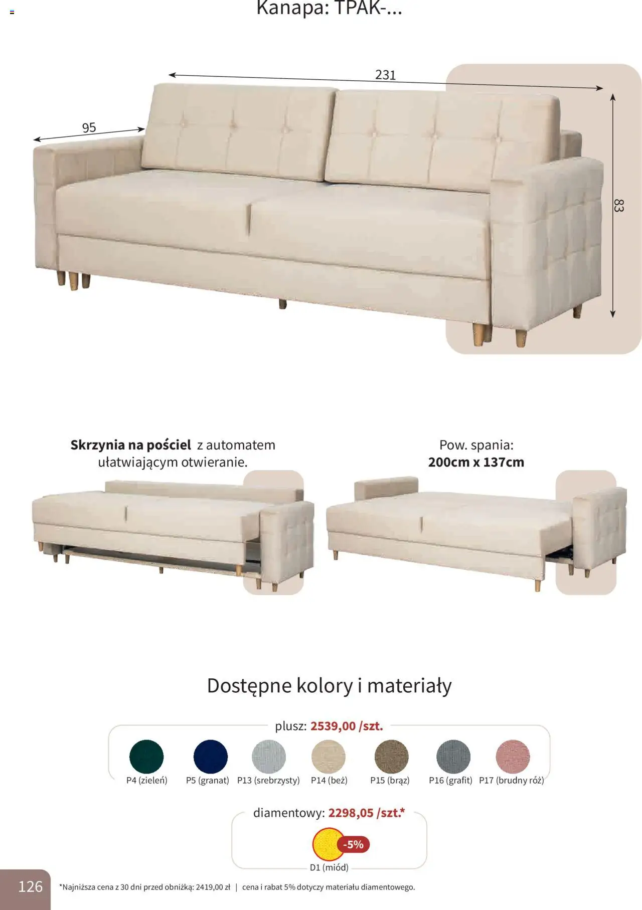Bodzio Katalog od 01.10.2025 | Strona: 126 | Produkty: Pościel, Miód, Kanapa, Róż