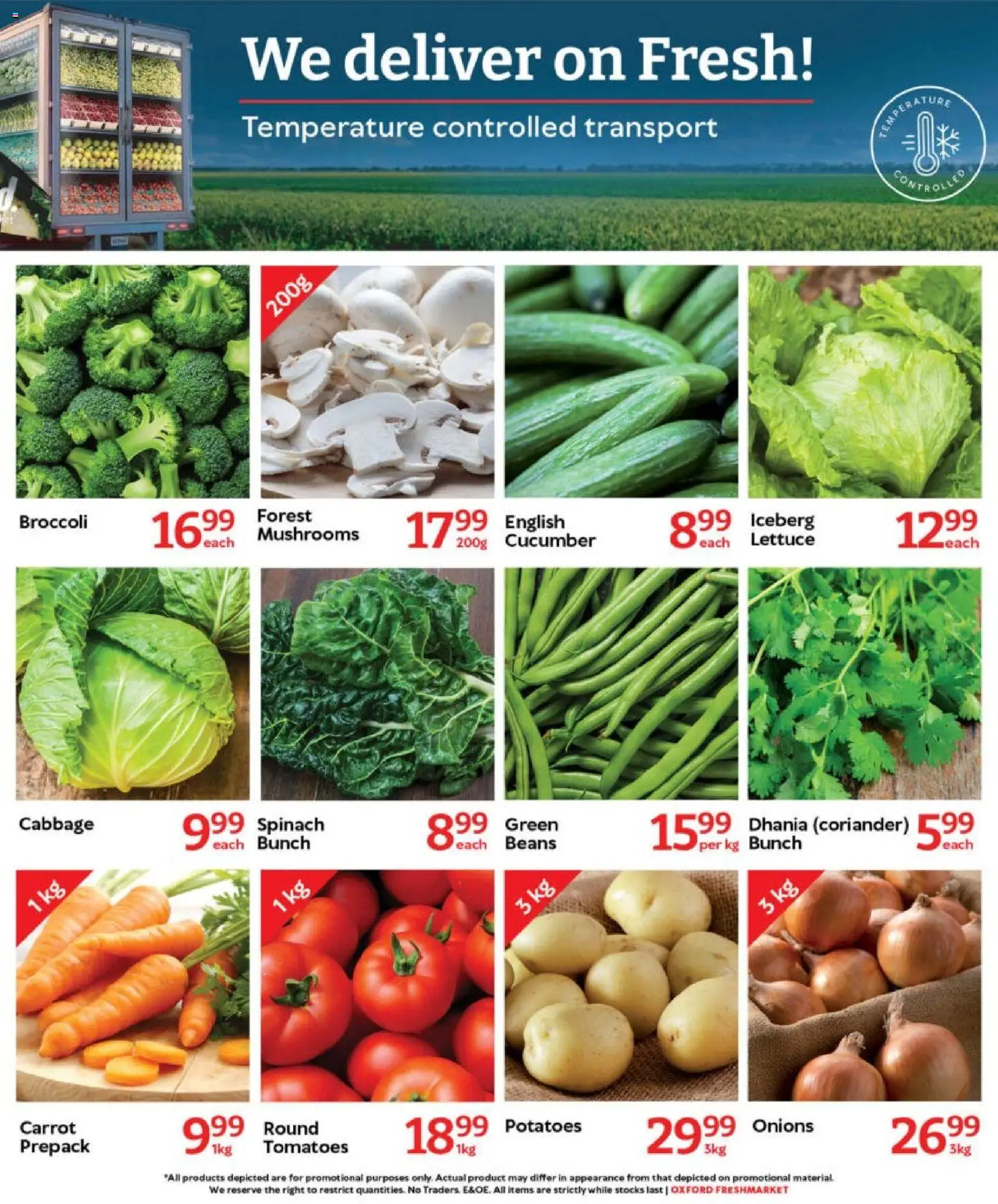 New Oxford Freshmarket catalogue – valid from 05.11.2025 | Page: 5 | Products: Beans, Potatoes, Onions, Lettuce