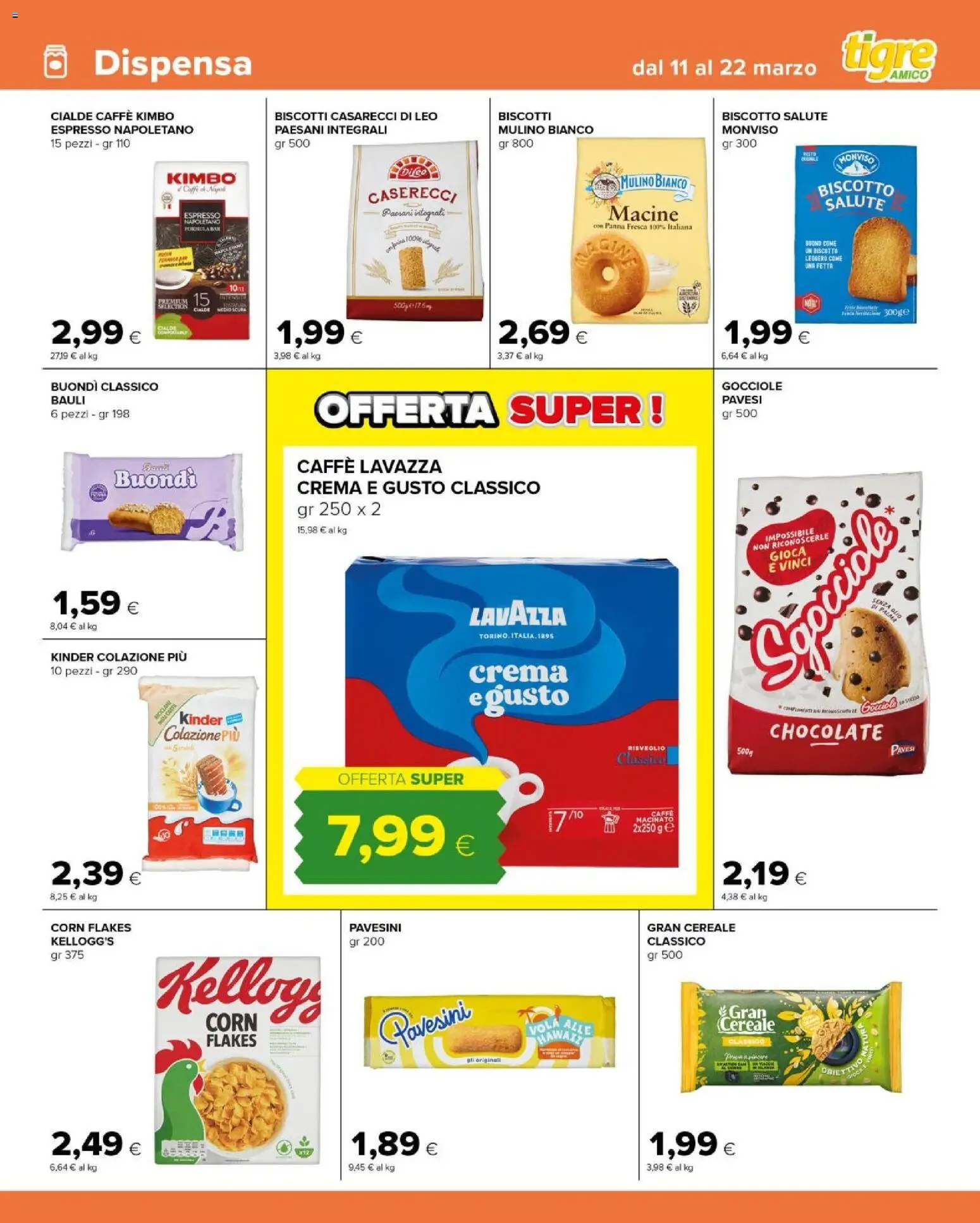 Volantino Tigre del 10.03.2026 | Pagina: 9 | Prodotti: Crema, Panna, Olio, Lavazza