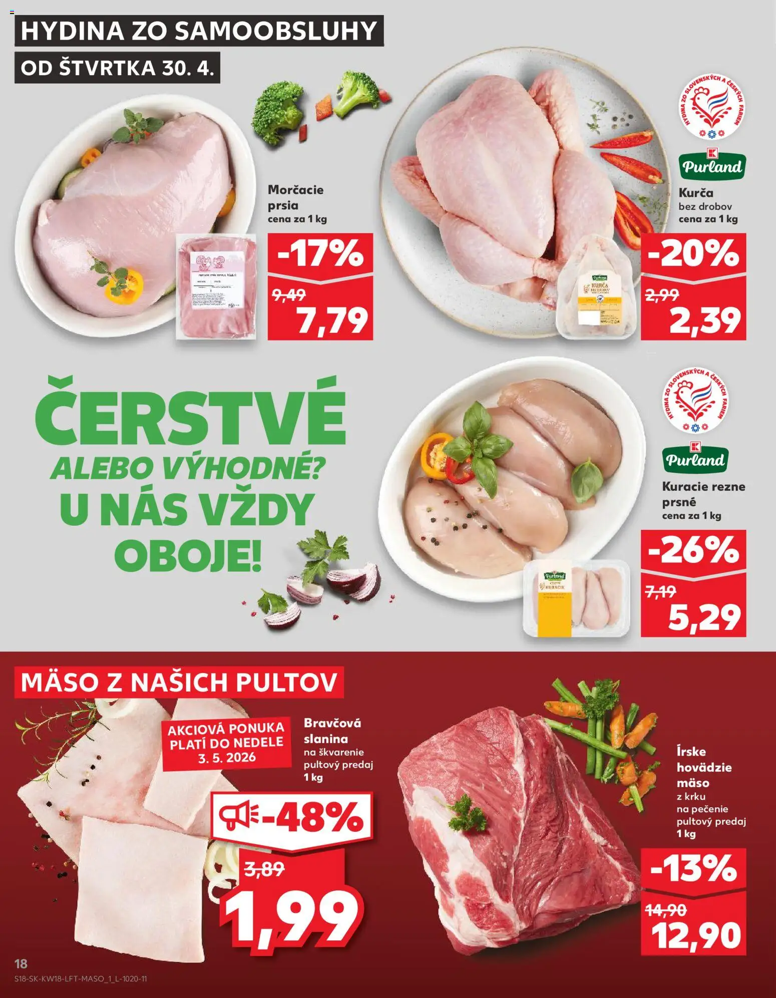 Kaufland SK akciós ujság - amely érvényes a következő dátumtól: 30.04.2026 | Oldal: 18