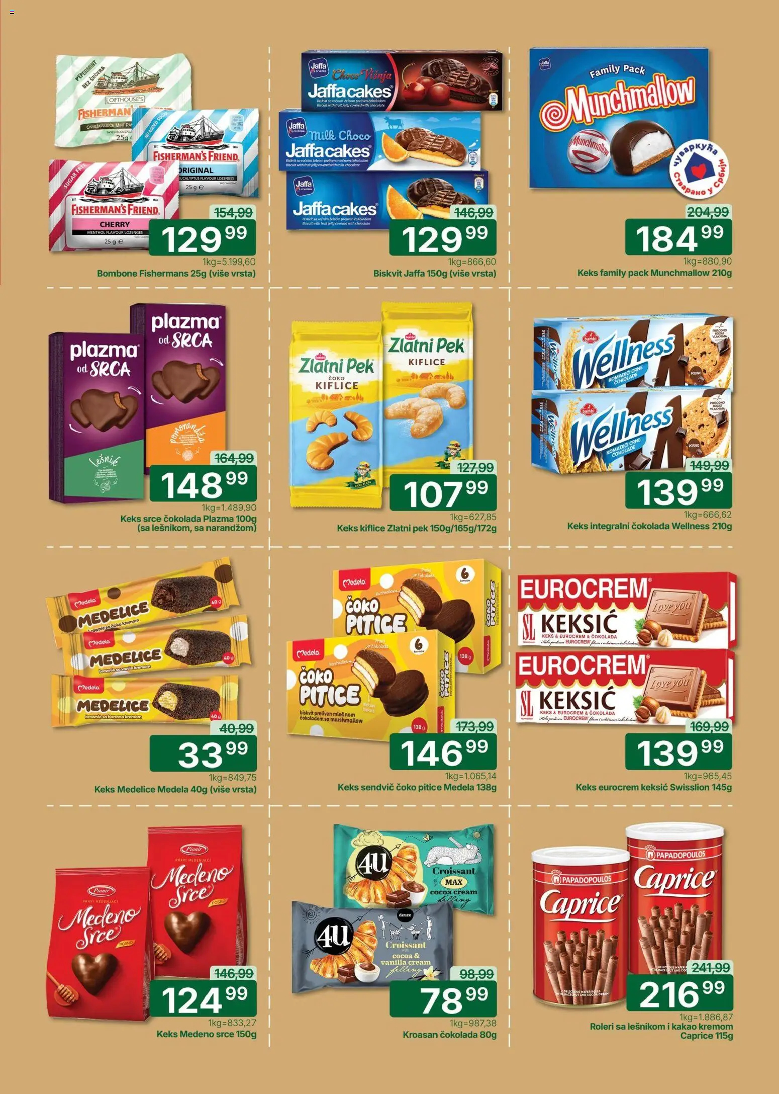 Univerexport katalog - važi od 16.02.2026 | Strana: 19 | Proizvode: Banana, Roleri, Kroasan, Eurocrem