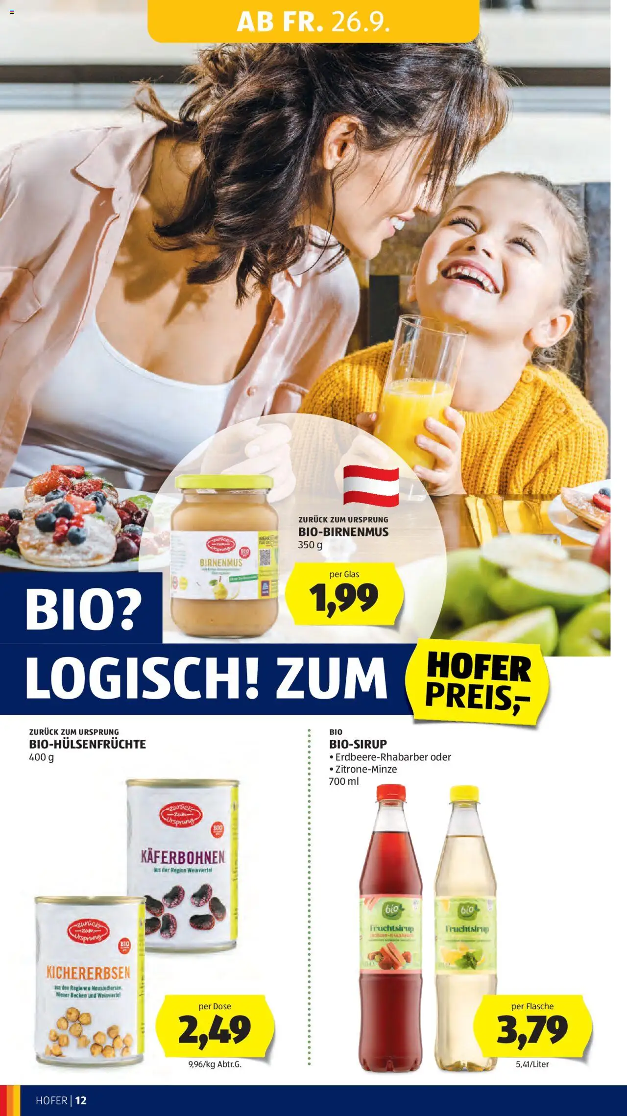 Hofer Flugblatt gültig ab 26.09.2025 | Seite: 14