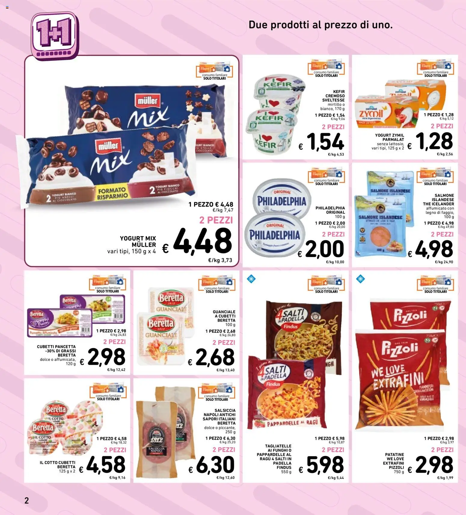 Volantino Spazio Conad del 06.03.2026 | Pagina: 2 | Prodotti: Tagliatelle, Patatine, Ragú, Padella