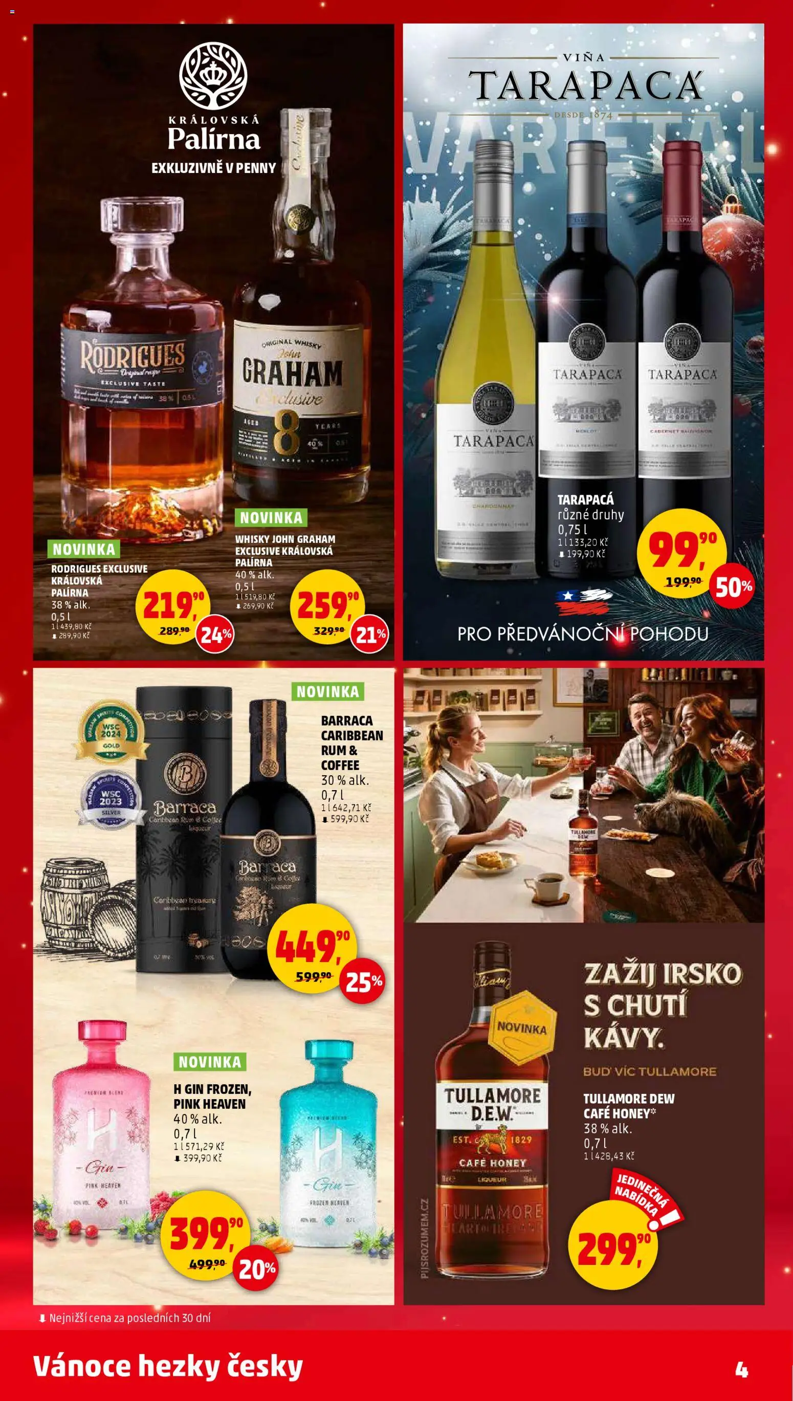 Penny Market katalog od 27.11.2025 | Strana: 4 | Produkty: Rum, Tarapaca, Gin, Whisky