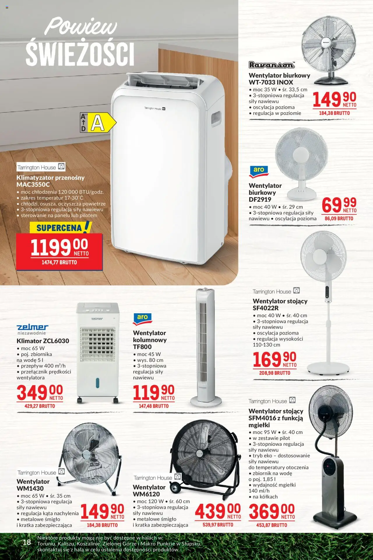 Makro Gazetka - Smakuj chwile z pysznym grillem od 27.05.2025 | Strona: 18 | Produkty: Wentylator, Klimatyzator