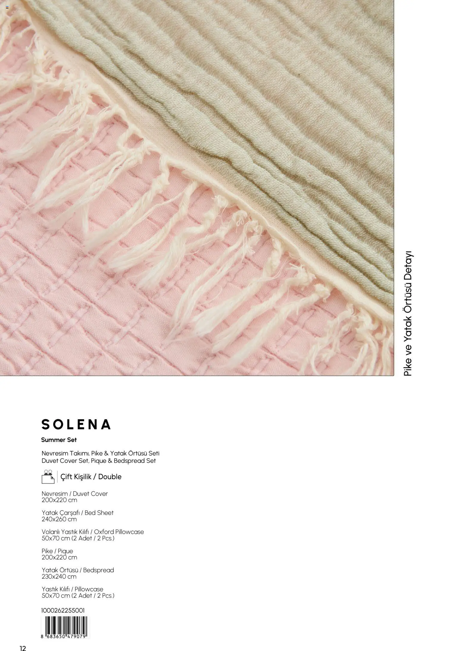 Karaca Home - Katalog  Ev Tekstili -  İlkbahar / Yaz 2026 - 01.03.2026 tarihinden itibaren geçerlidir | Sayfa: 12 | Ürünler: Yatak, Nevresim, Yastık kılıfı, Pike