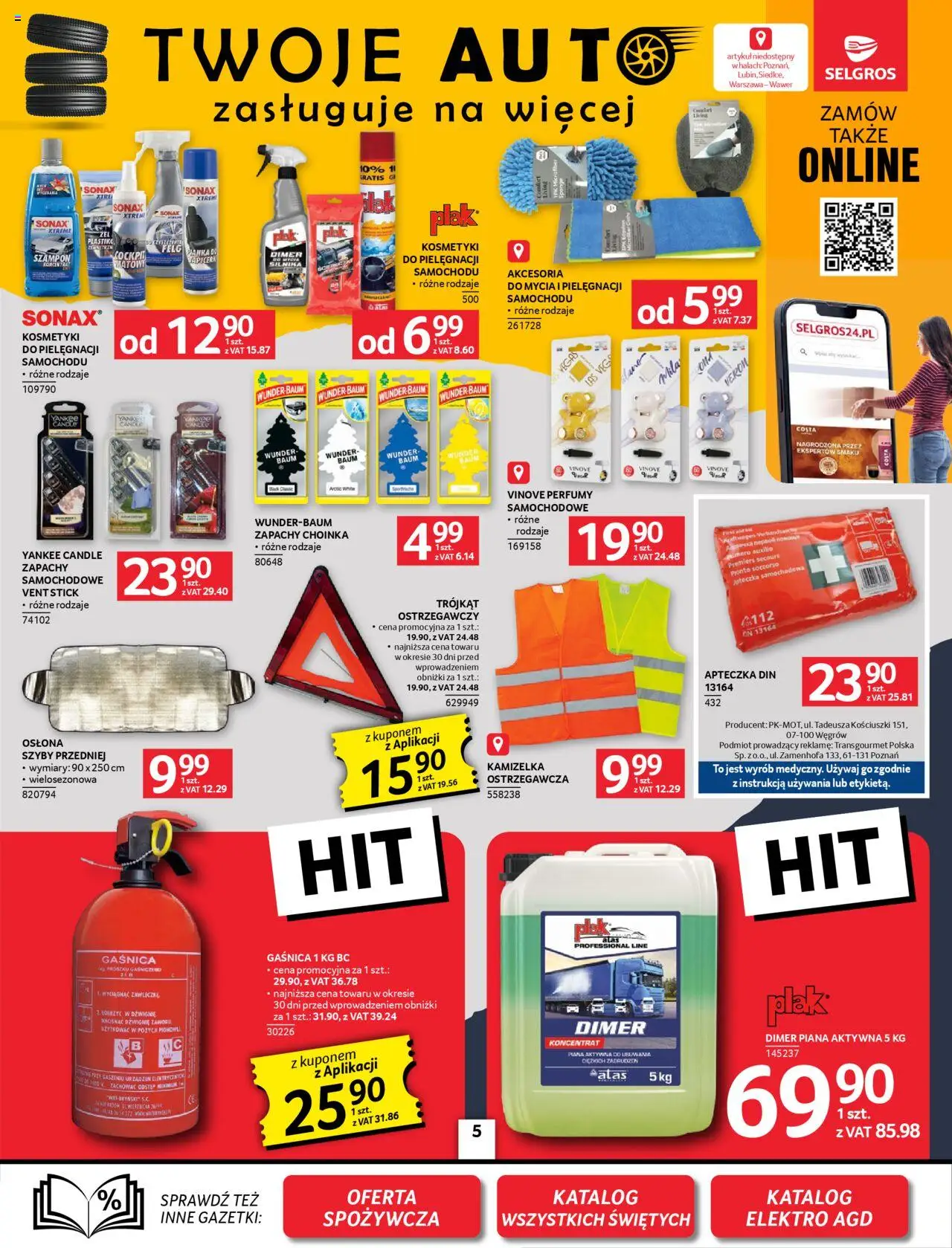 Selgros cash&carry Gazetka - Oferta przemysłowa od 09.10.2025 | Strona: 5 | Produkty: Choinka, Gaśnica, Kosmetyki, Szampon