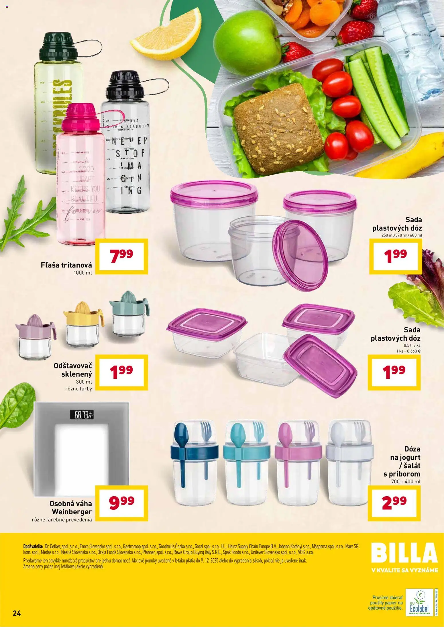 Nové Billa akcie – leták je platný od 02.01.2026 | Strana: 13 | Produkty: Odšťavovač, Jogurt, Váha