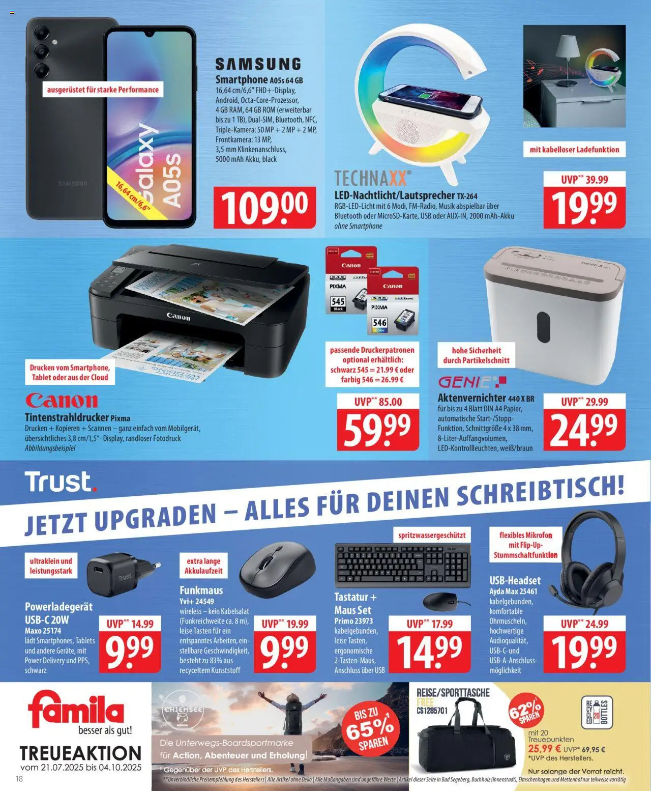 Famila Prospekt 	 - gültig ab dem 04.08.2025 | Seite: 18