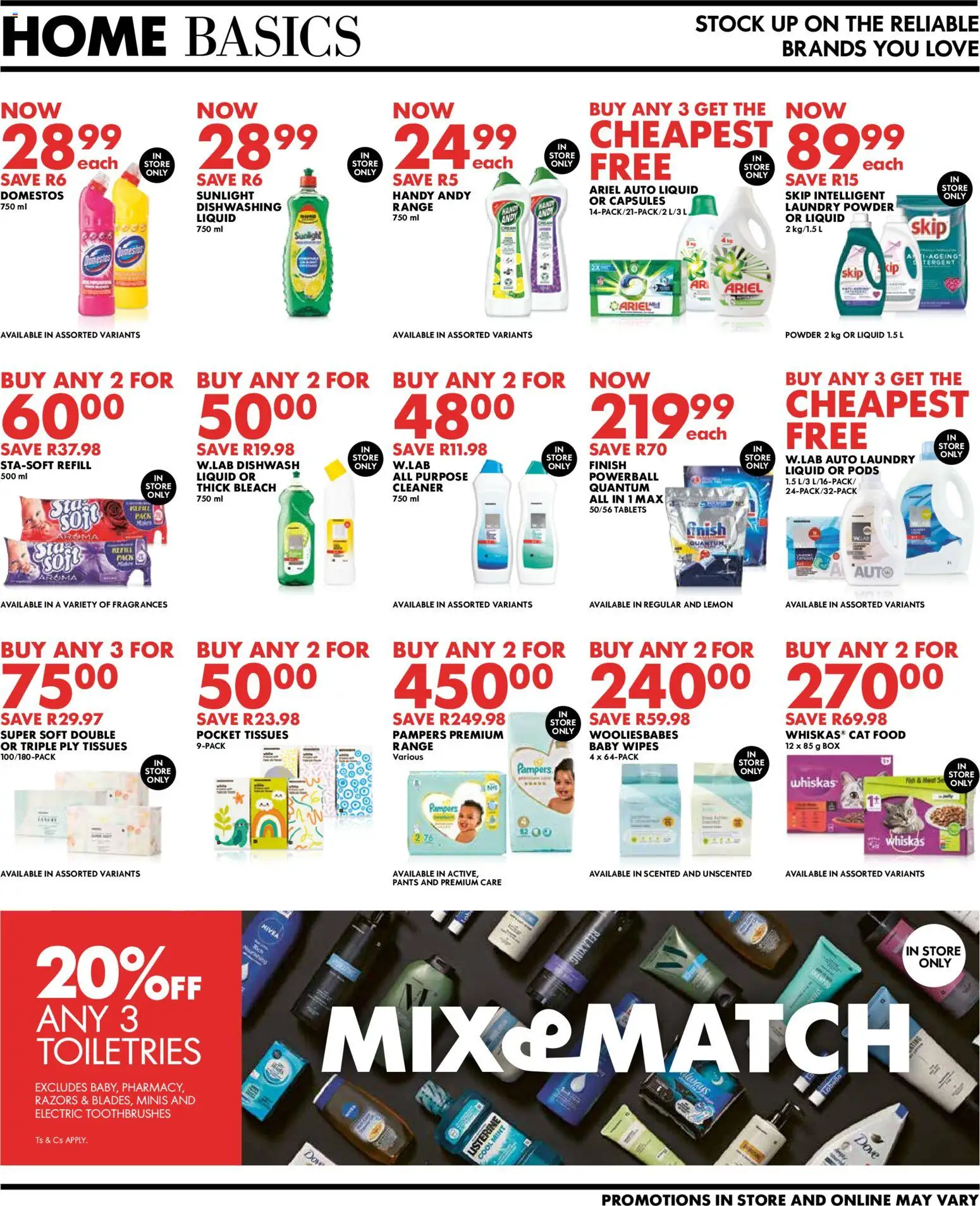 New Woolworths catalogue – valid from 20.04.2026 | Page: 11 | Products: Pants, Box, Stock, Razors