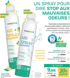 Stanhome - Prévisualisation de AIR SPRAY 250 ml Désodorisant note fleurs de coton, Air freshener with cotton flower scent, 250 ml. valide à partir de 01.12.2025 | Page: 47 | Produits: Coton, Parfum, Désodorisant