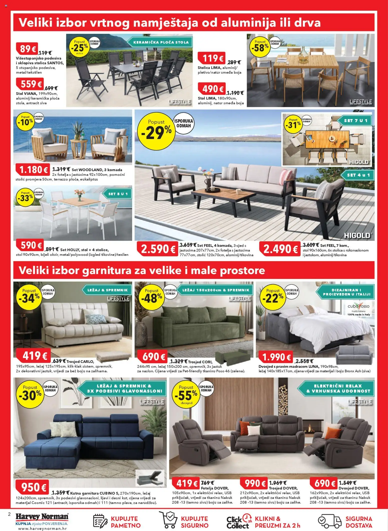 Harvey Norman katalog | vrijedi od 05.03.2026 | Stranica: 2 | Proizvodi: Jastuk, Fotelja, Stolica, Kutna garnitura