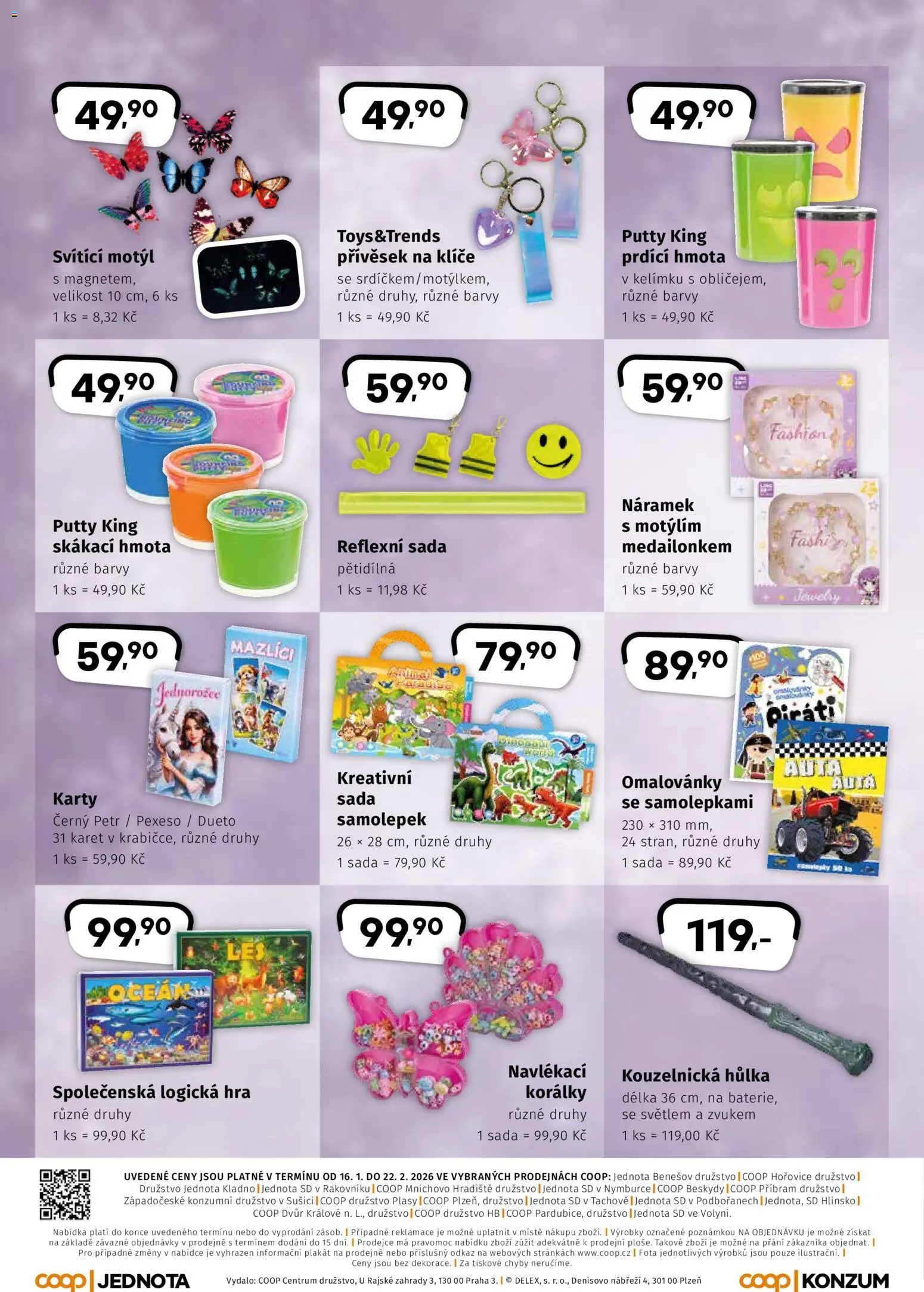 Coop leták - Hity od 16.01.2026 | Strana: 4 | Produkty: Korálky, Hra, Piráti, Karty
