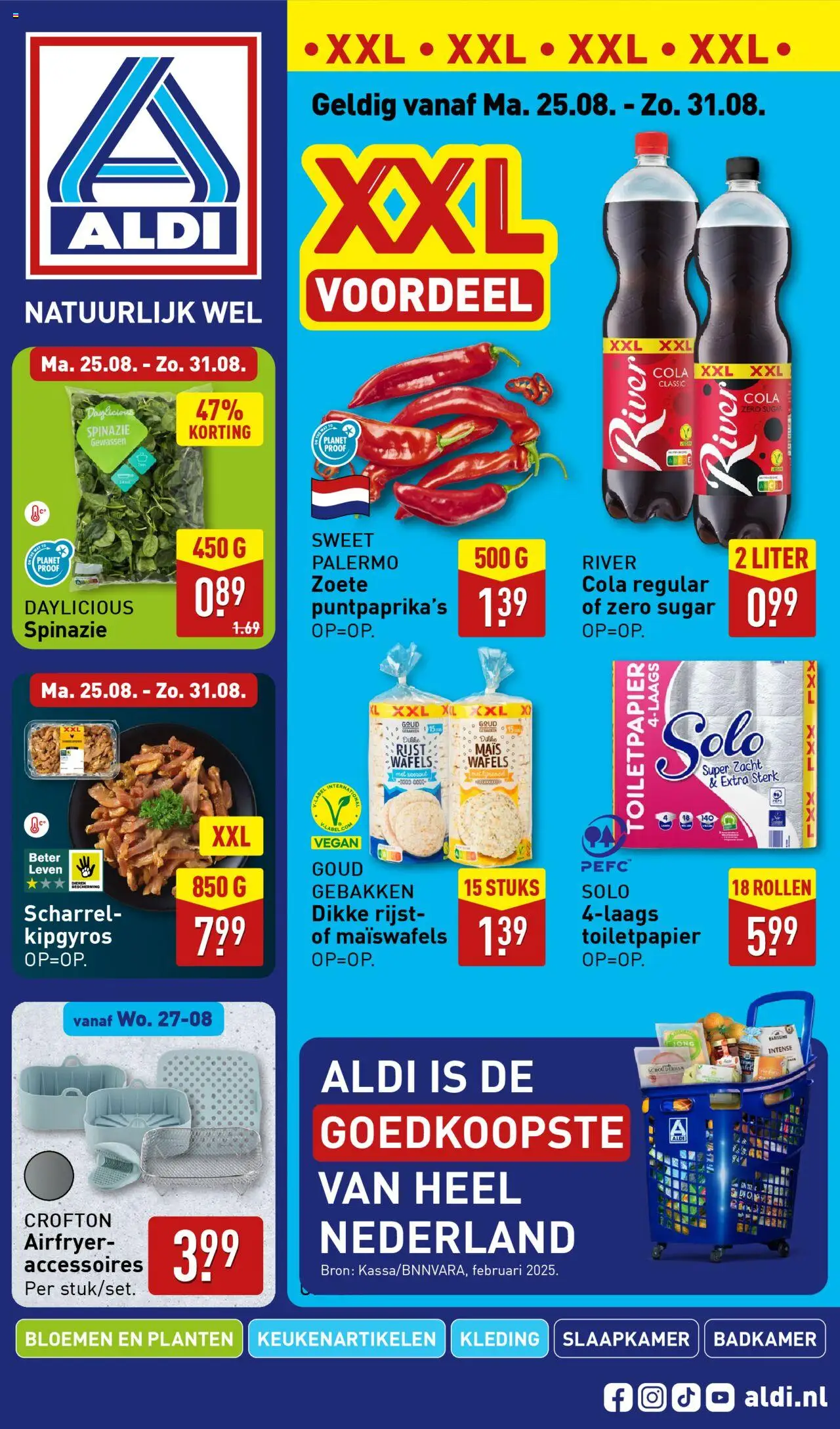  | Pagina: 1 | Producten: Spinazie, Bloemen, Maïs, Toiletpapier