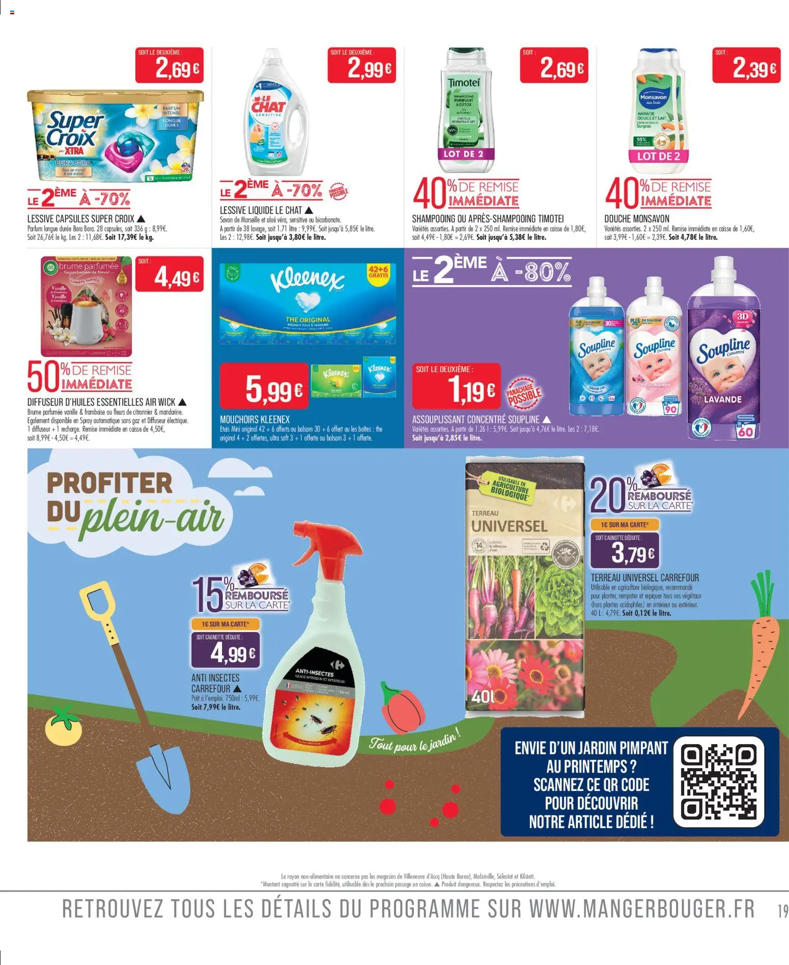 {H1} | Page: 19 | Produits: Lessive liquide Le Chat, Terreau, Savon, Mouchoirs