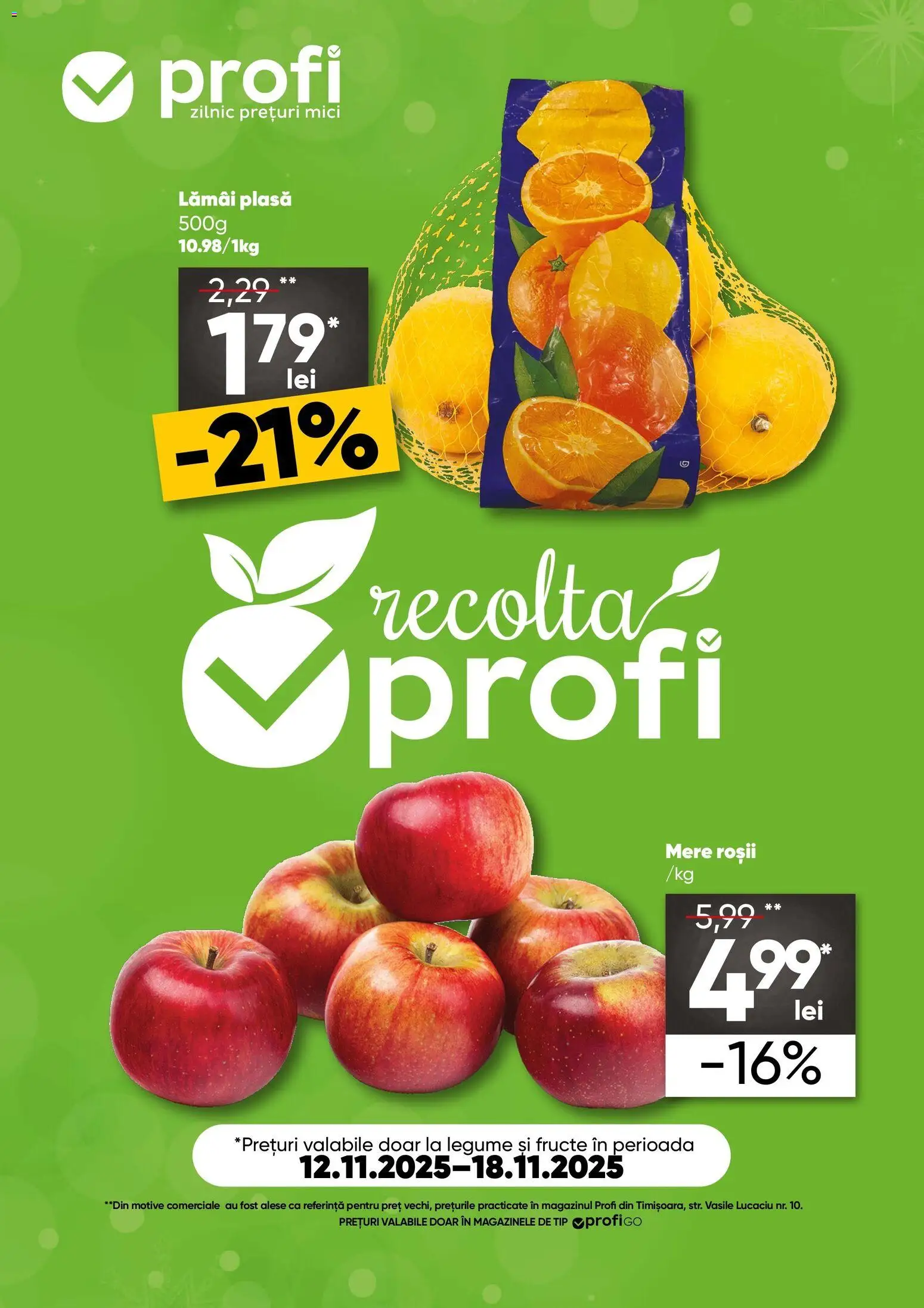 Noul catalog Profi – valabil de la 12.11.2025 | Pagină: 1 | Produse: Mici, Roșii, Legume, Fructe