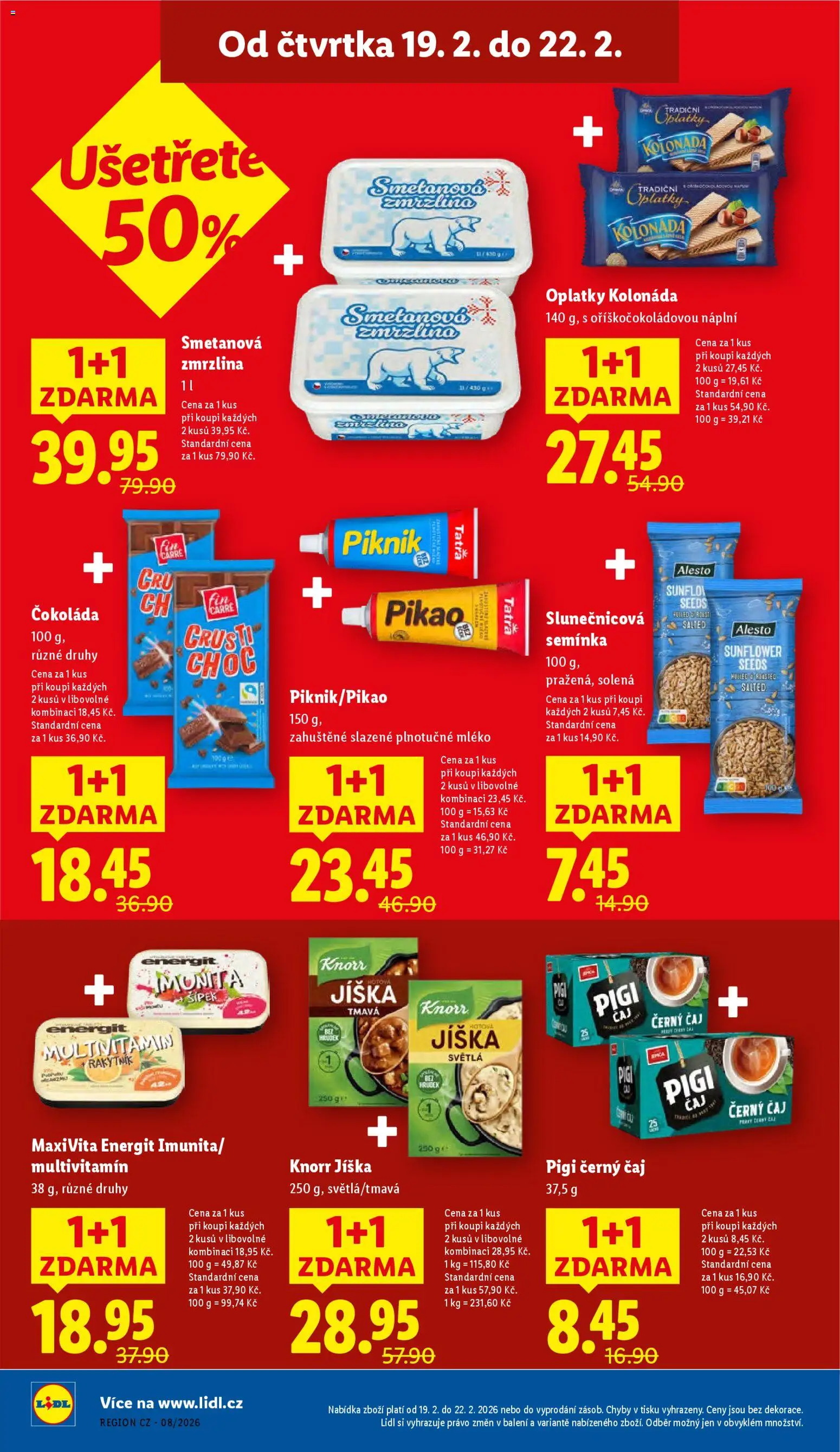 Lidl leták od 19.02.2026 | Strana: 12 | Produkty: Jíška, Čaj, Slunečnicová semínka, Oplatky