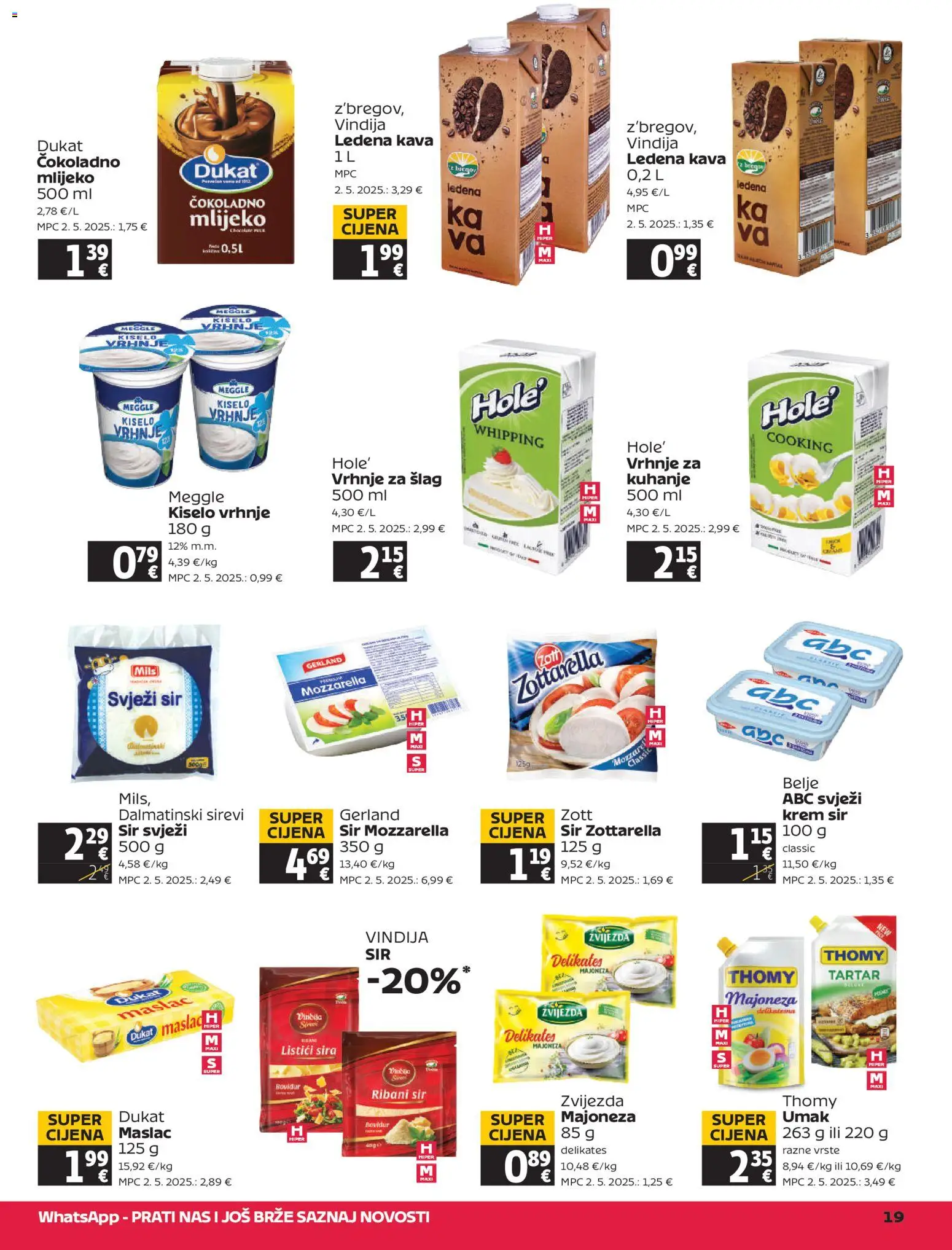 Tommy katalog | vrijedi od 06.11.2025 | Stranica: 19 | Proizvodi: Krem sir, Sir, Kava, Kiselo vrhnje