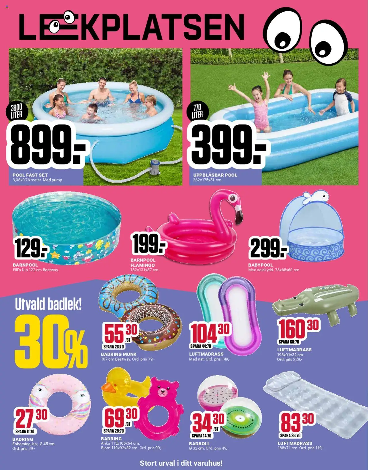 ÖoB reklamblad aktuell från 16.06.2025 | Sida: 10 | Produkter: Pool, Luftmadrass, Set