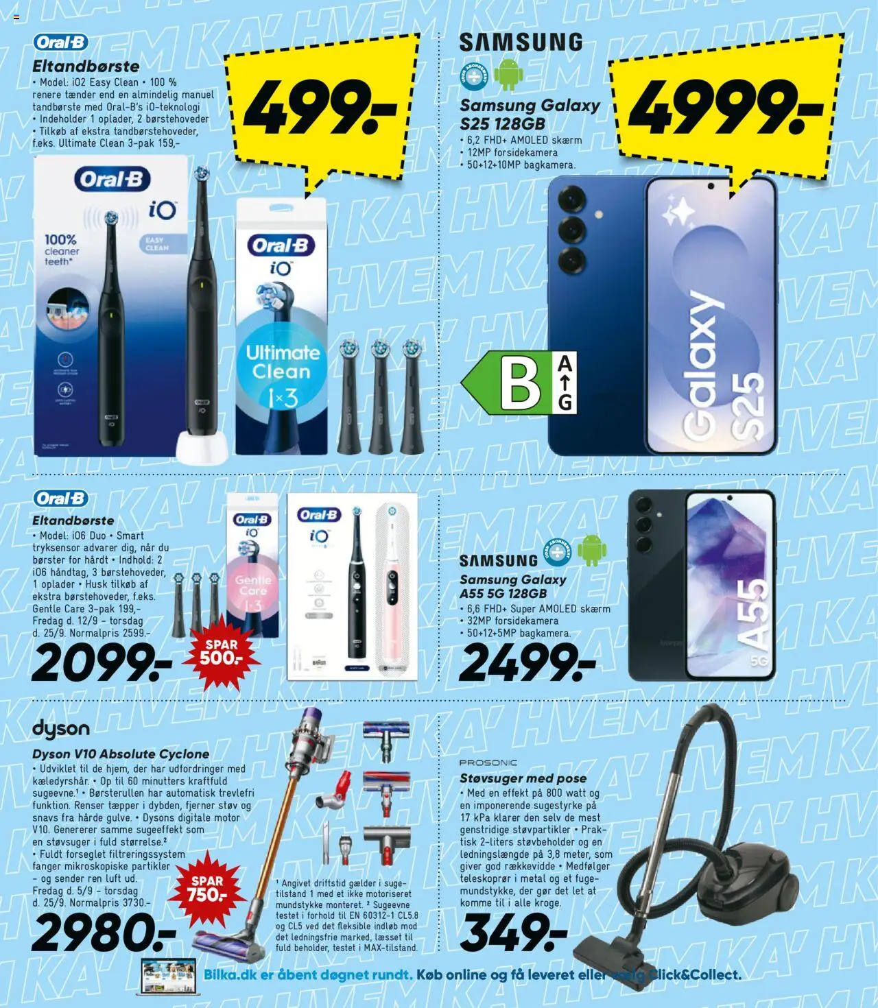Bilka tilbudsavis – gyldig fra 12.09.2025 | Side: 20 | Produkter: Tandbørste, Eltandbørste, Søm, Støvsuger