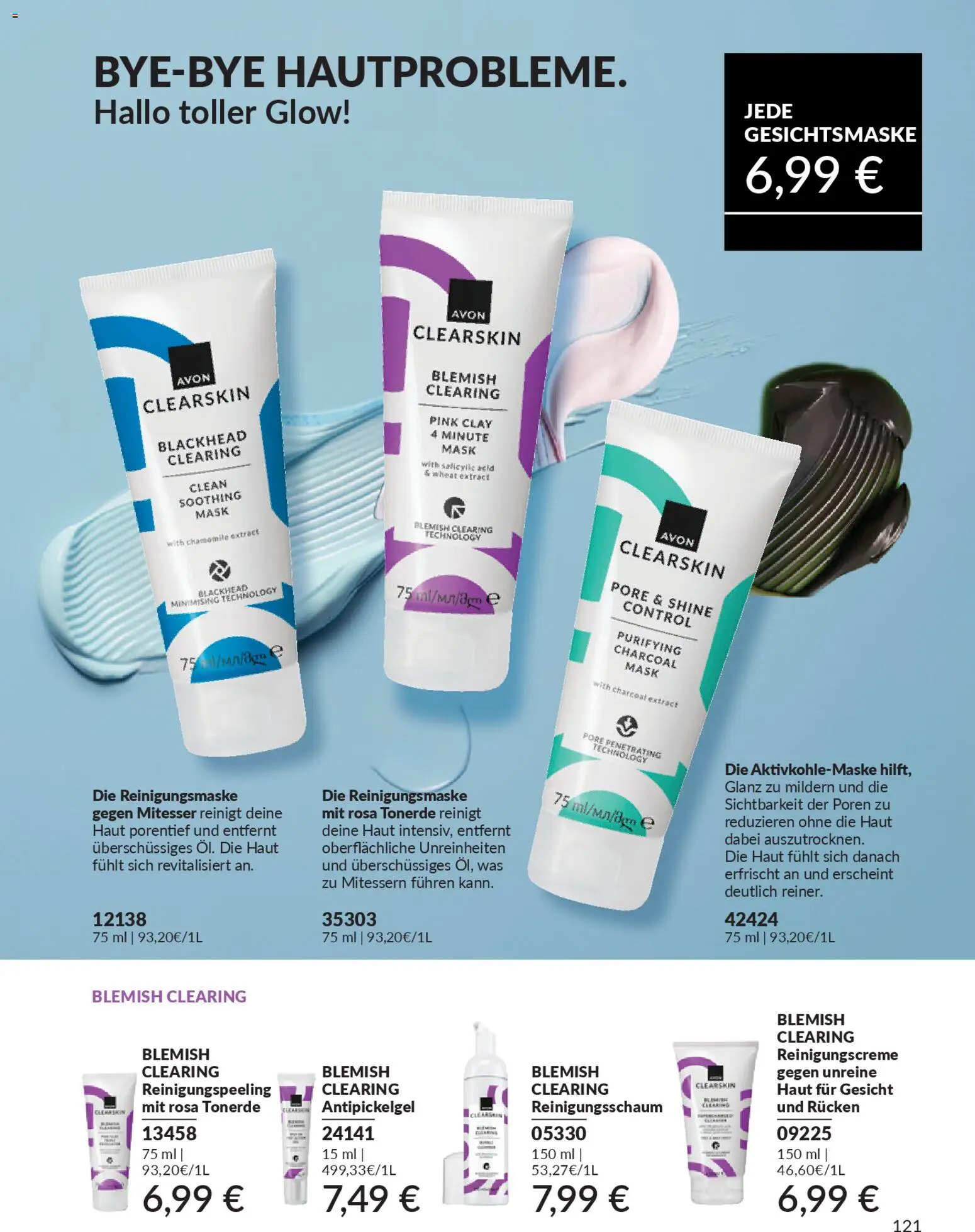 AVON Katalog März 2026 – gültig ab 01.03.2026 | Seite: 123 | Produkte: Gesichtsmaske, Reinigungsmaske