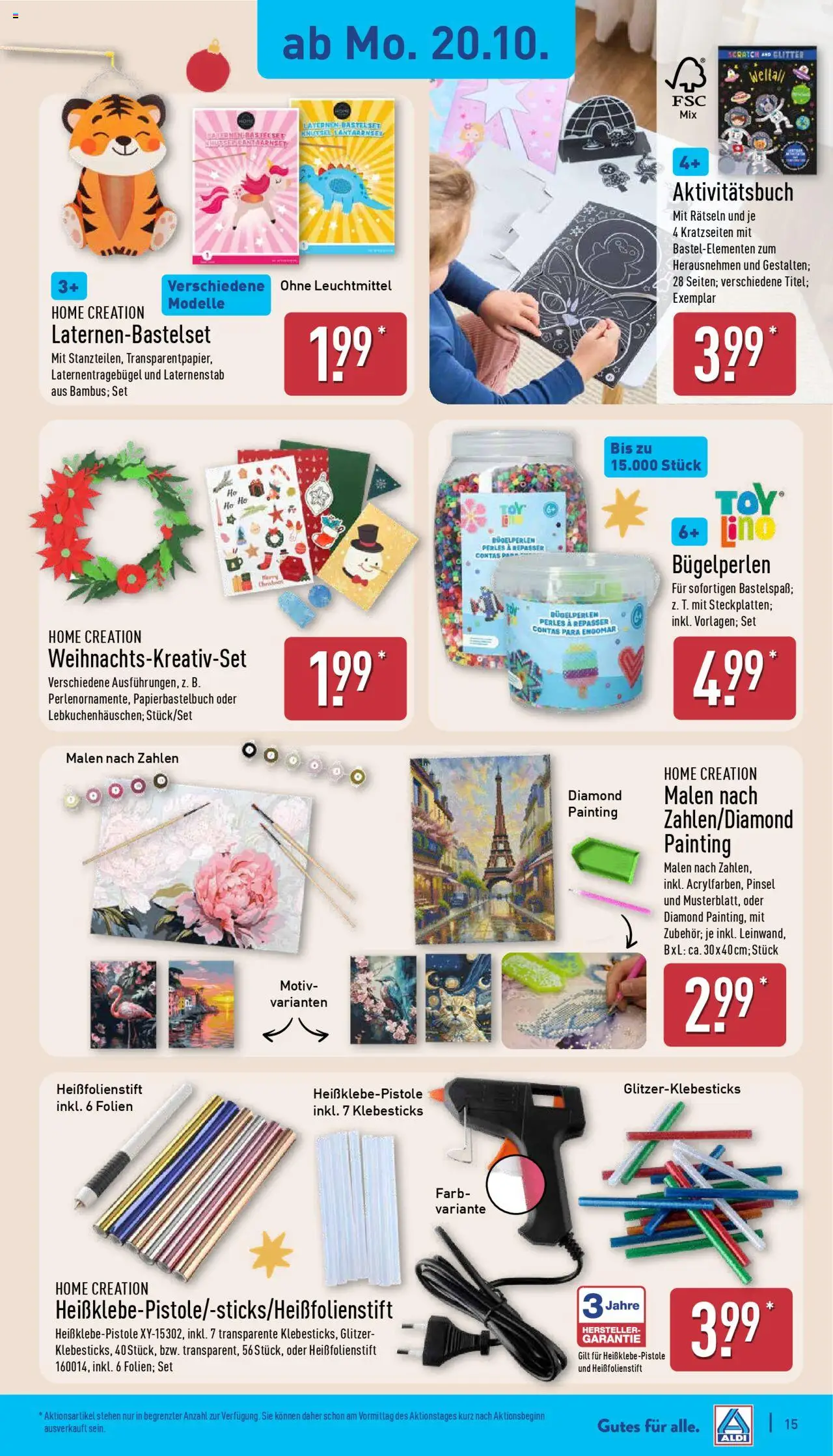Aldi Prospekt 	 – gültig ab 20.10.2025 | Seite: 15 | Produkte: Pinsel, Home creation