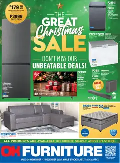 OK Furniture specials catalogue – valid from 24.11.2025