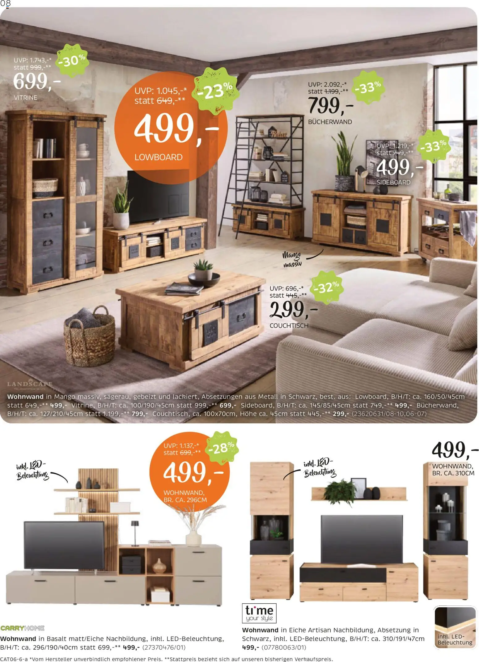 XXXLutz Carry Home gültig ab 28.04.2026 | Seite: 8 | Produkte: Mango, Couchtisch