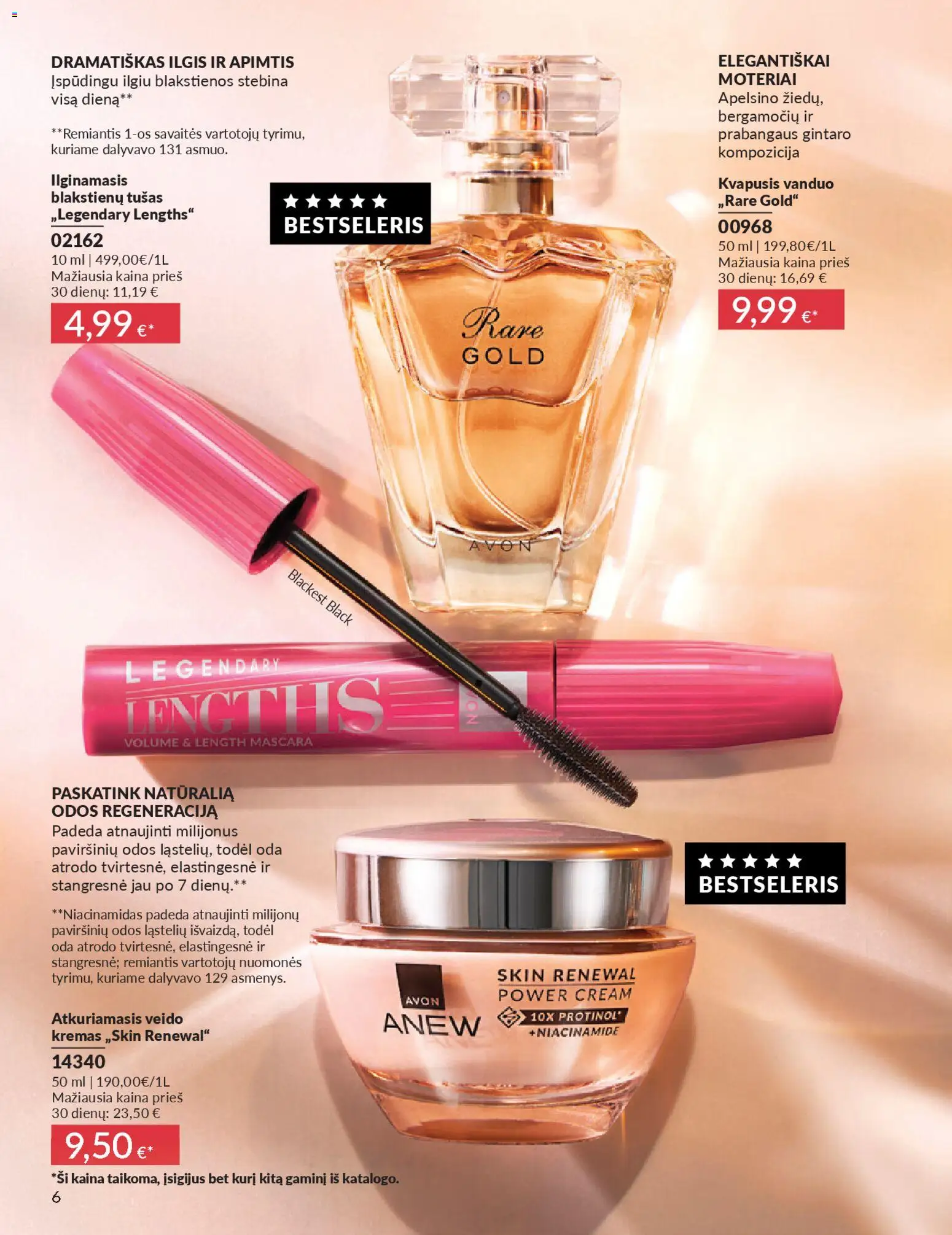 AVON akcijos nuo 01.01.2026 | Puslapis: 6 | Prekių: Kvapusis vanduo, Tušas, Kremas