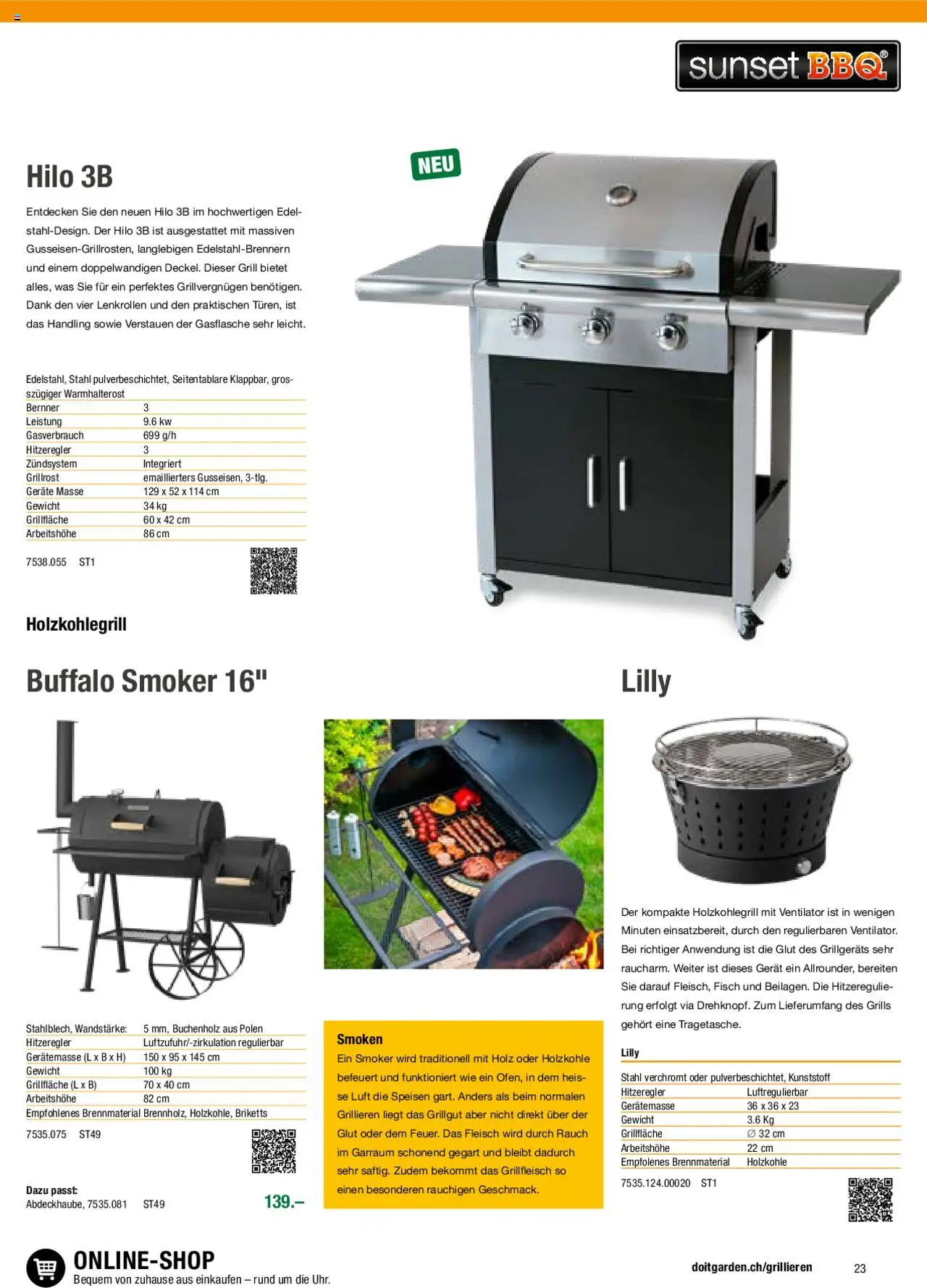 DO IT+GARDEN MIGROS Aktionen Grill  ab 26.02.2024 | Seite: 23 | Produkte: Grillfleisch, Fisch, Gewicht, Ventilator