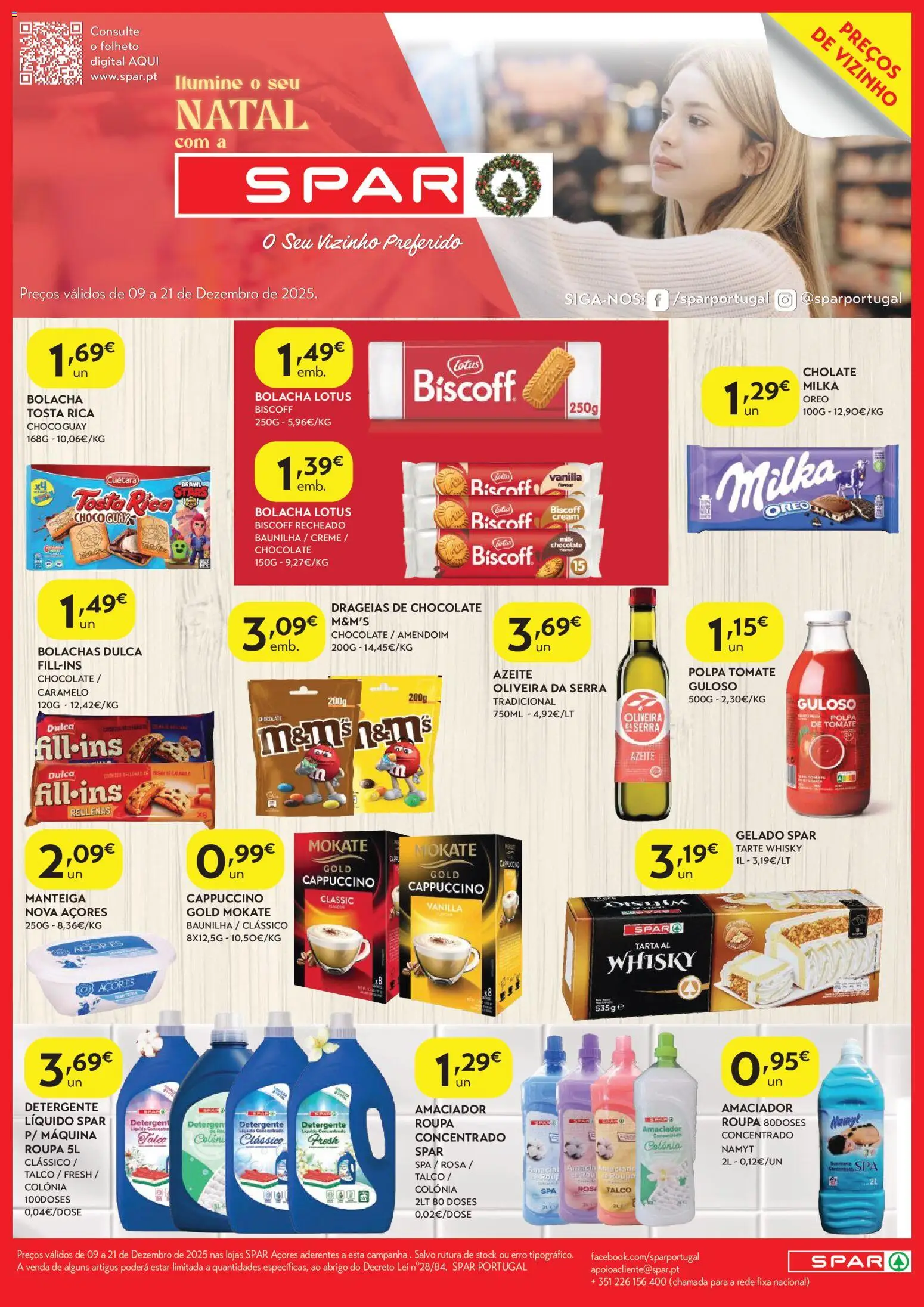 Spar - folheto │ válido de 09.12.2025 | Página: 2 | Produtos: Whisky, Detergente, Chocolate, Tarte