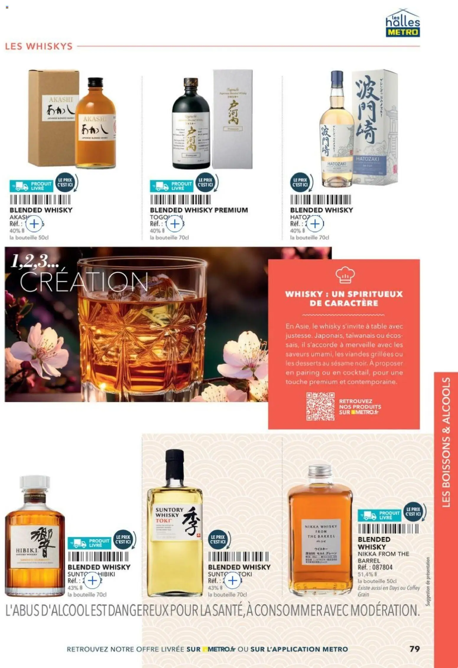 {H1} | Page: 79 | Produits: Whisky, Alcools, Table, Thé