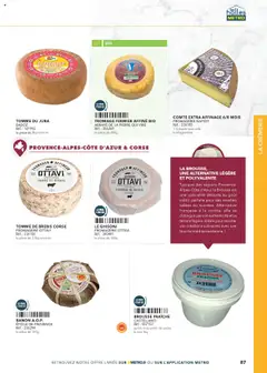 METRO - Prévisualisation de #METRO Restauration a table valide à partir de 02.03.2025 | Page: 87 | Produits: Lait, Fromage