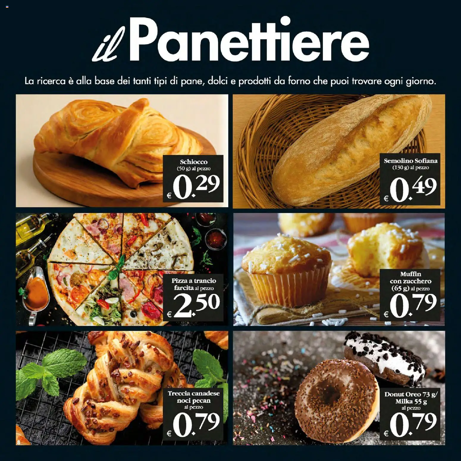 Volantino Decò del 13.01.2026 | Pagina: 8 | Prodotti: Pizza, Zucchero, Noci, Muffin