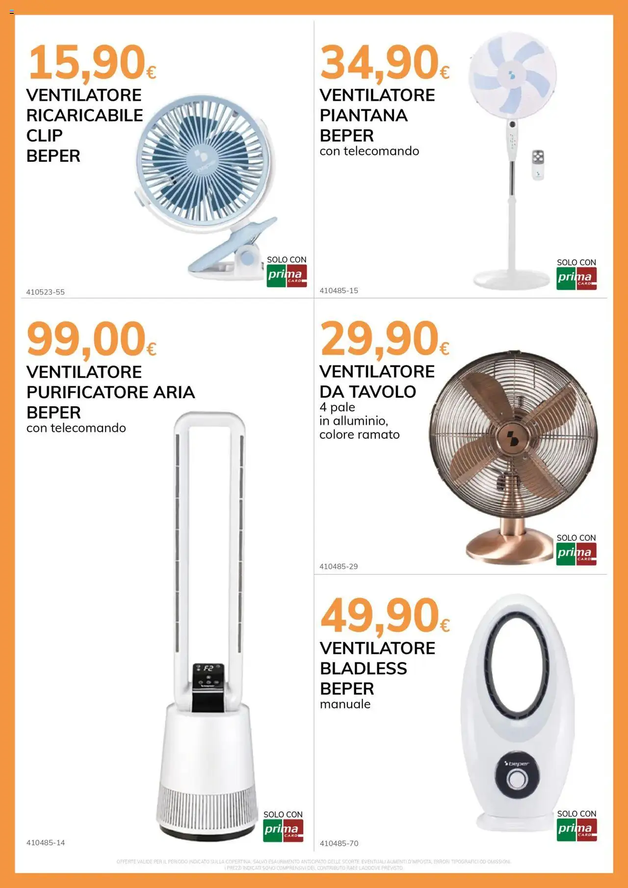 Volantino Basko del 17.06.2025 | Pagina: 4 | Prodotti: Ventilatore, Telecomando, Purificatore aria, Tavolo