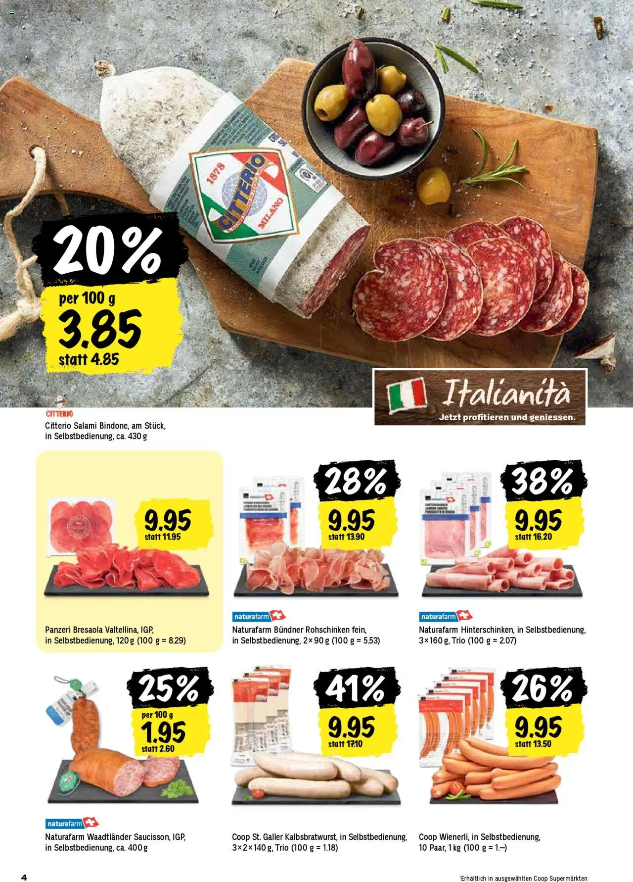 Coop Aktionen ab 21.08.2025 | Seite: 4 | Produkte: Salami