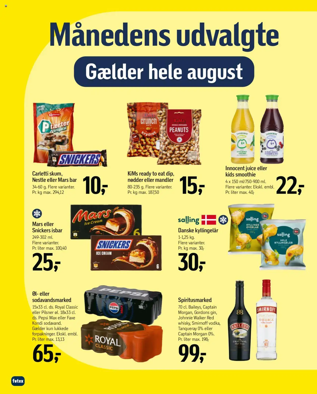 Føtex Tilbudsavis gyldig fra 01.08.2025 | Side: 8 | Produkter: Amendoins, Juice, Peanuts, Mandler