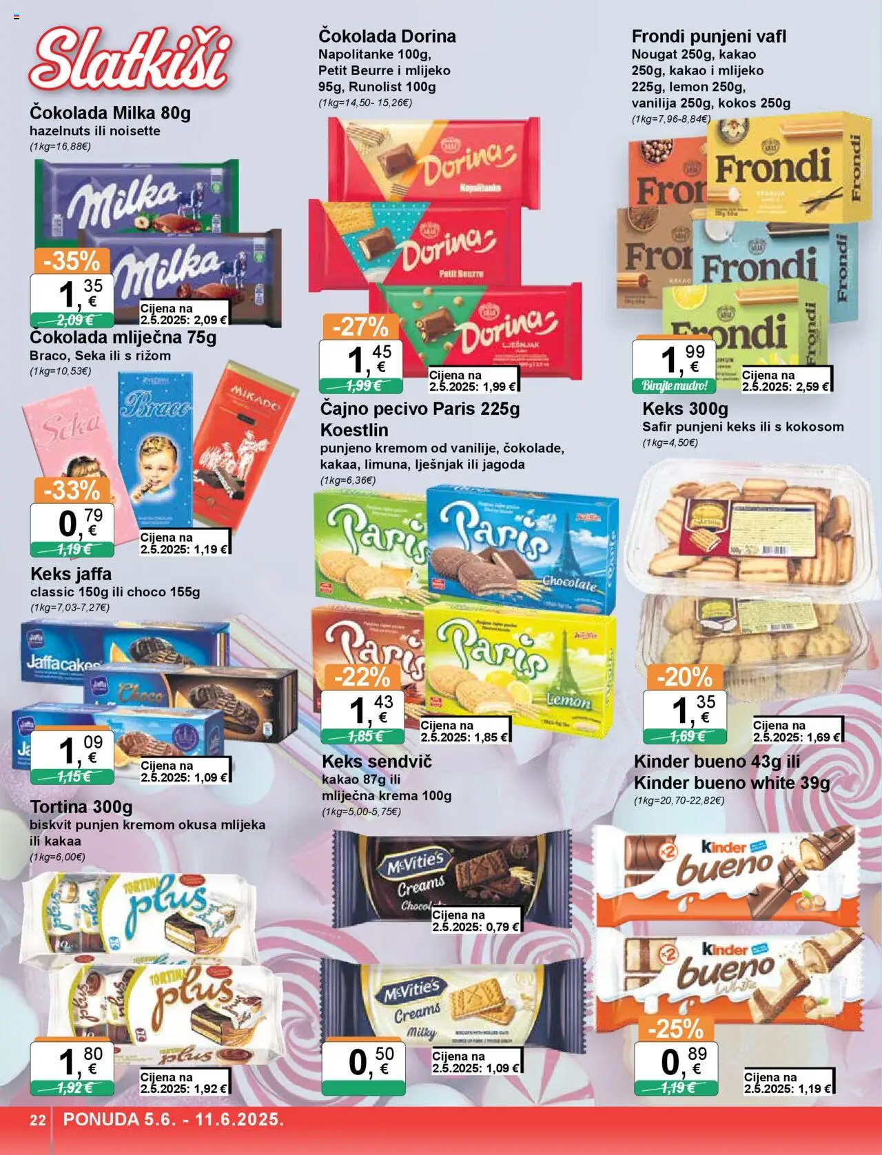 KTC katalog | vrijedi od 05.06.2025 | Stranica: 22 | Proizvodi: Petit Beurre, Keks, Lješnjak, Pecivo