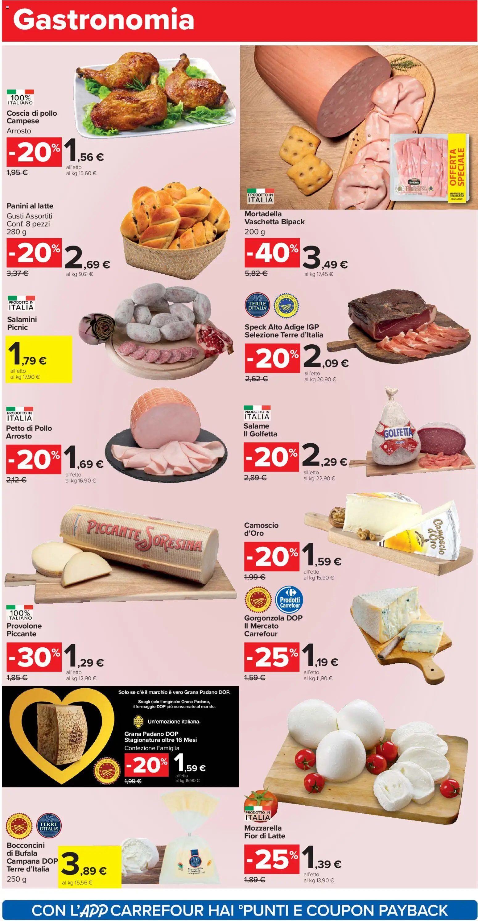 Volantino Carrefour del 04.11.2025 | Pagina: 6 | Prodotti: Speck, Petto di Pollo, Provolone, Pollo