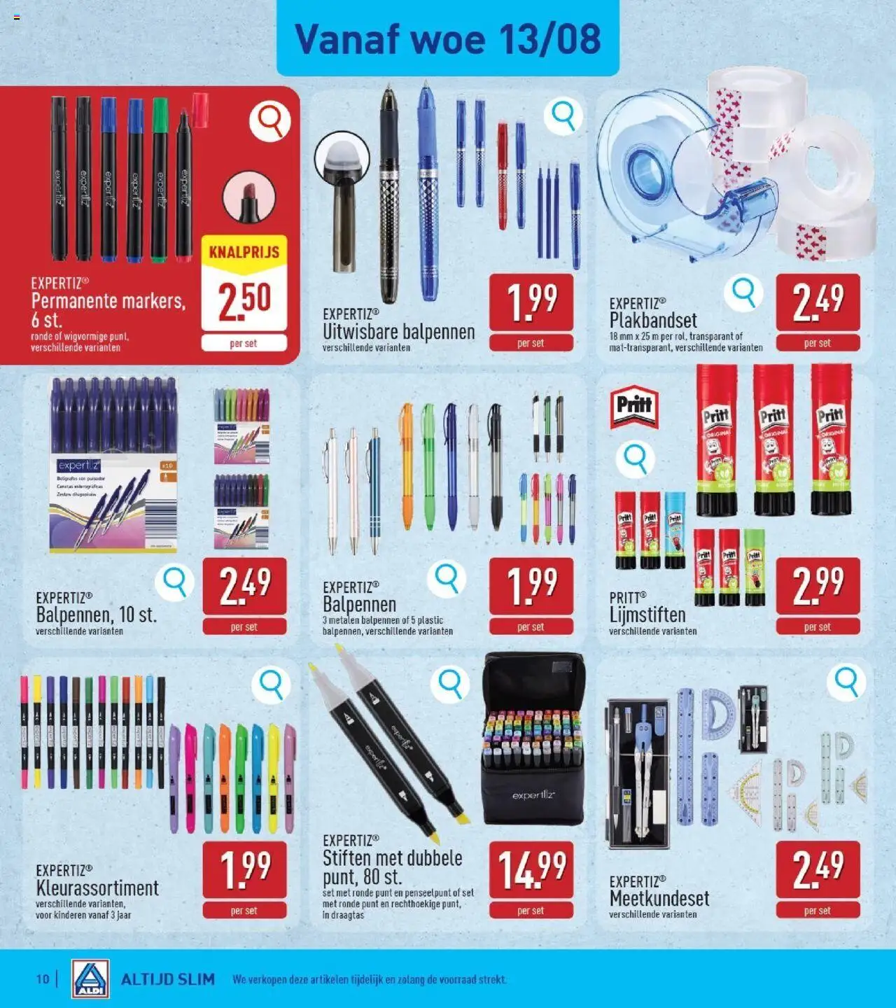 {H1} | Pagina: 10 | Producten: Lijmstiften, Balpennen