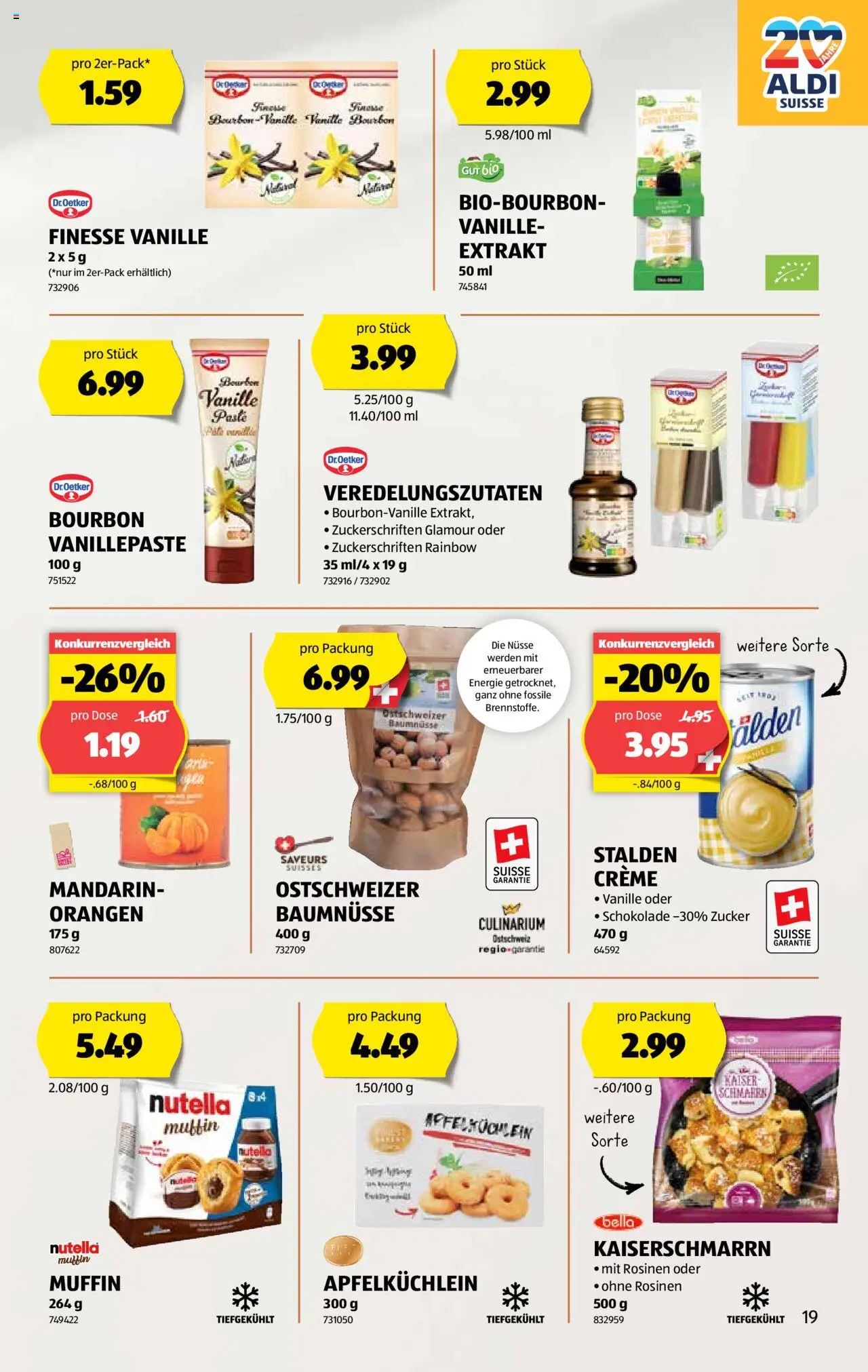 Aldi Aktionen – gültig ab 23.10.2025 | Seite: 20 | Produkte: Orangen, Bourbon, Rosinen, Creme