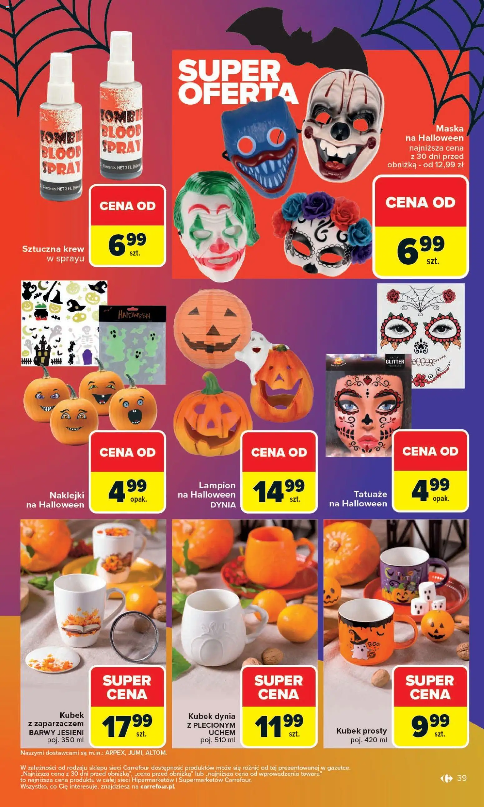 Carrefour Gazetka od 27.10.2025 | Strona: 41 | Produkty: Dynia, Naklejki, Maska