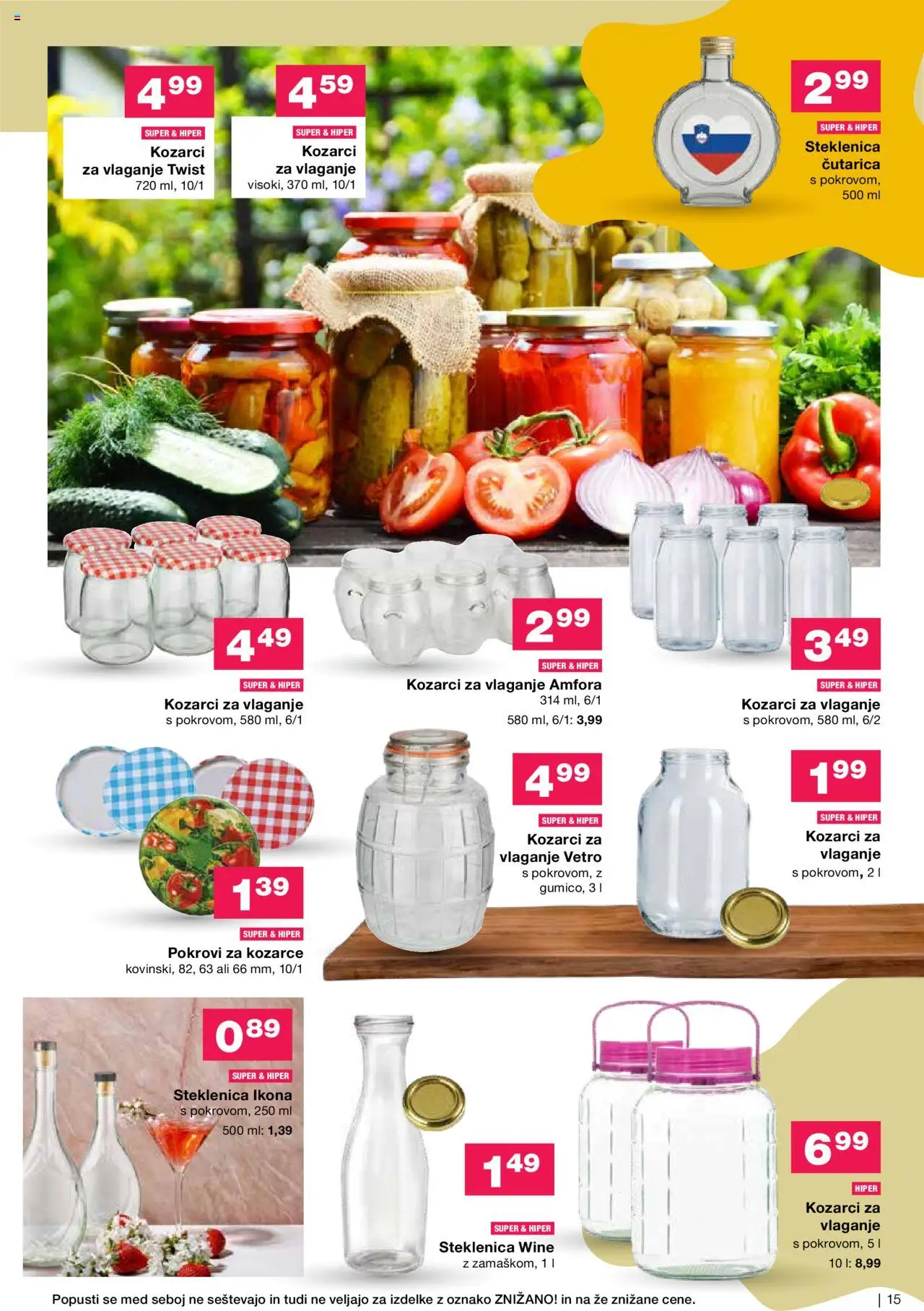 Mercator katalog poletje je tu │ velja od 11.06.2025 | Stran: 15 | Izdelki: Steklenica