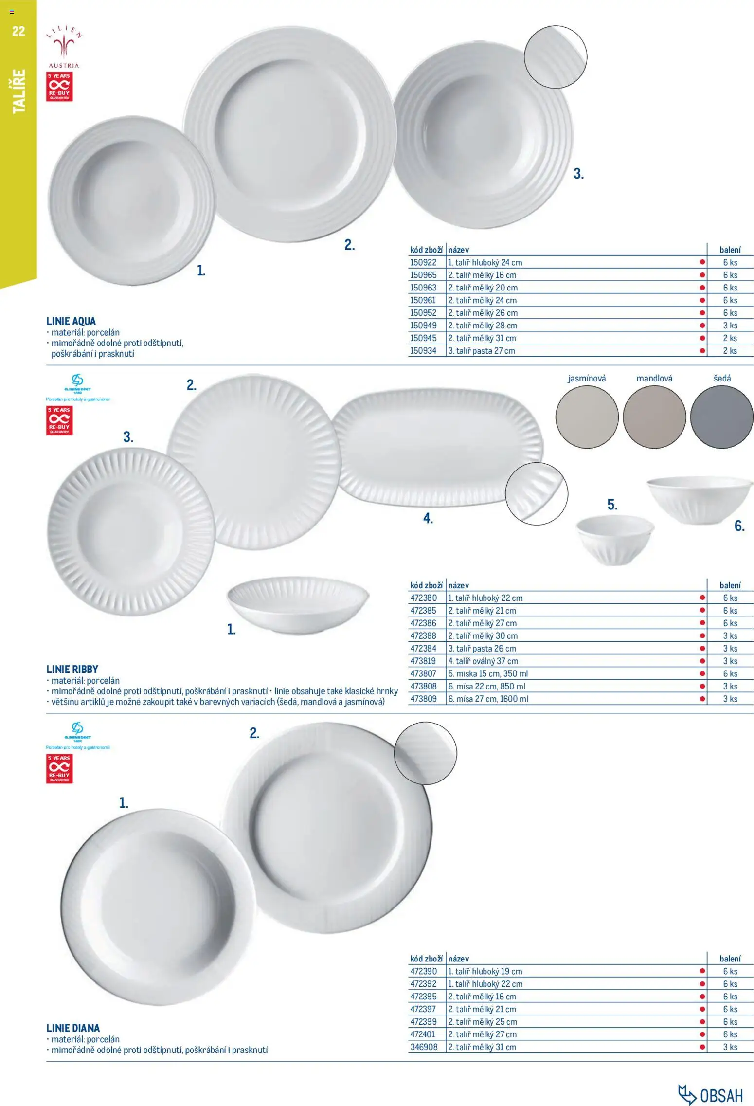 Makro leták - Gastro vybavení a zařízení od 01.02.2026 | Strana: 22 | Produkty: Hrnky, Talíře, Miska, Talíř