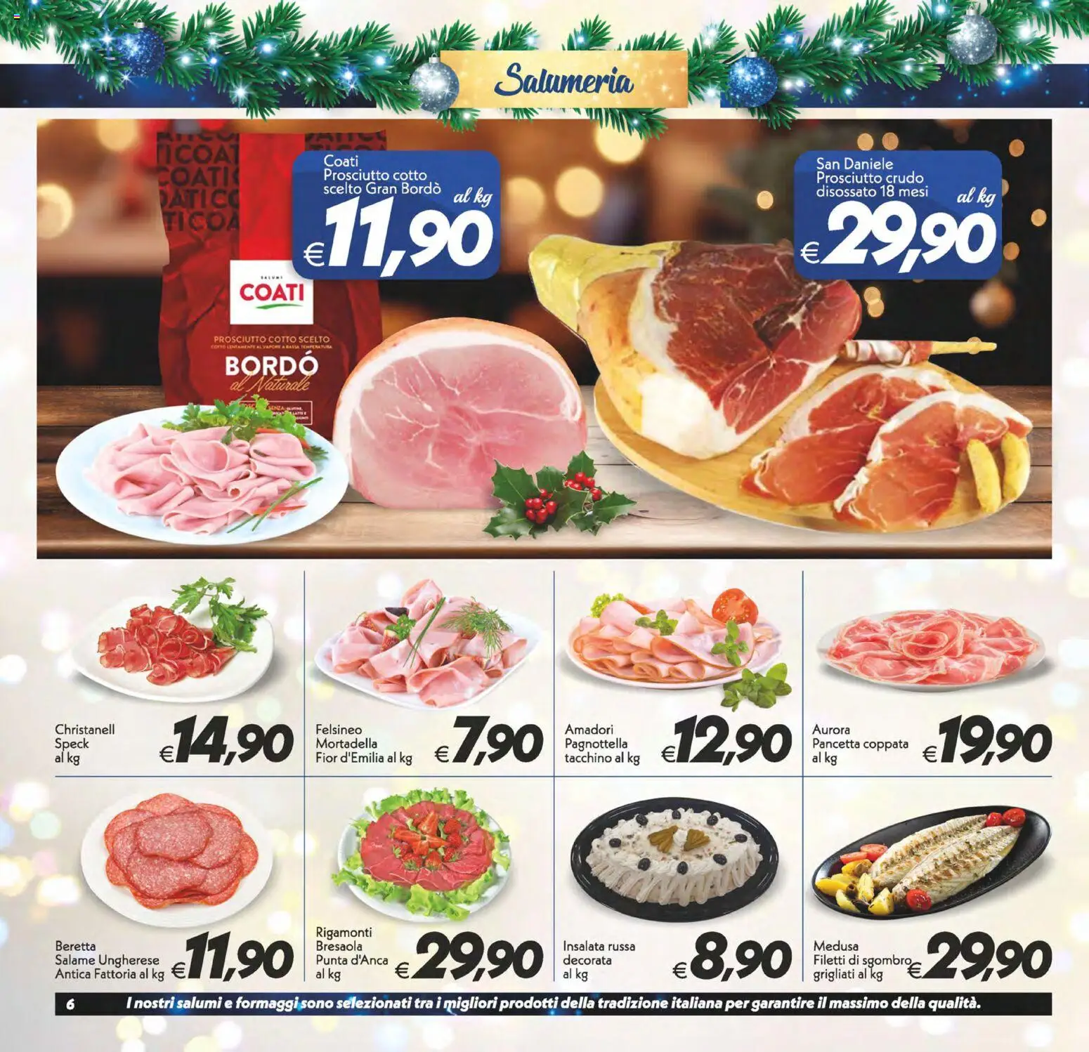 Volantino SuperConveniente del 27.12.2025 | Pagina: 6 | Prodotti: Speck, Prosciutto Crudo, Mortadella, Insalata russa